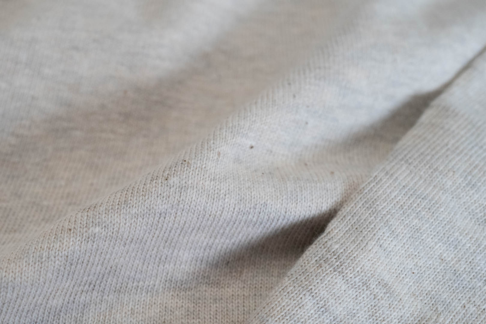 Warehouse 5.5oz "Bamboo Textured" L/S Plain Tee (Oatmeal)