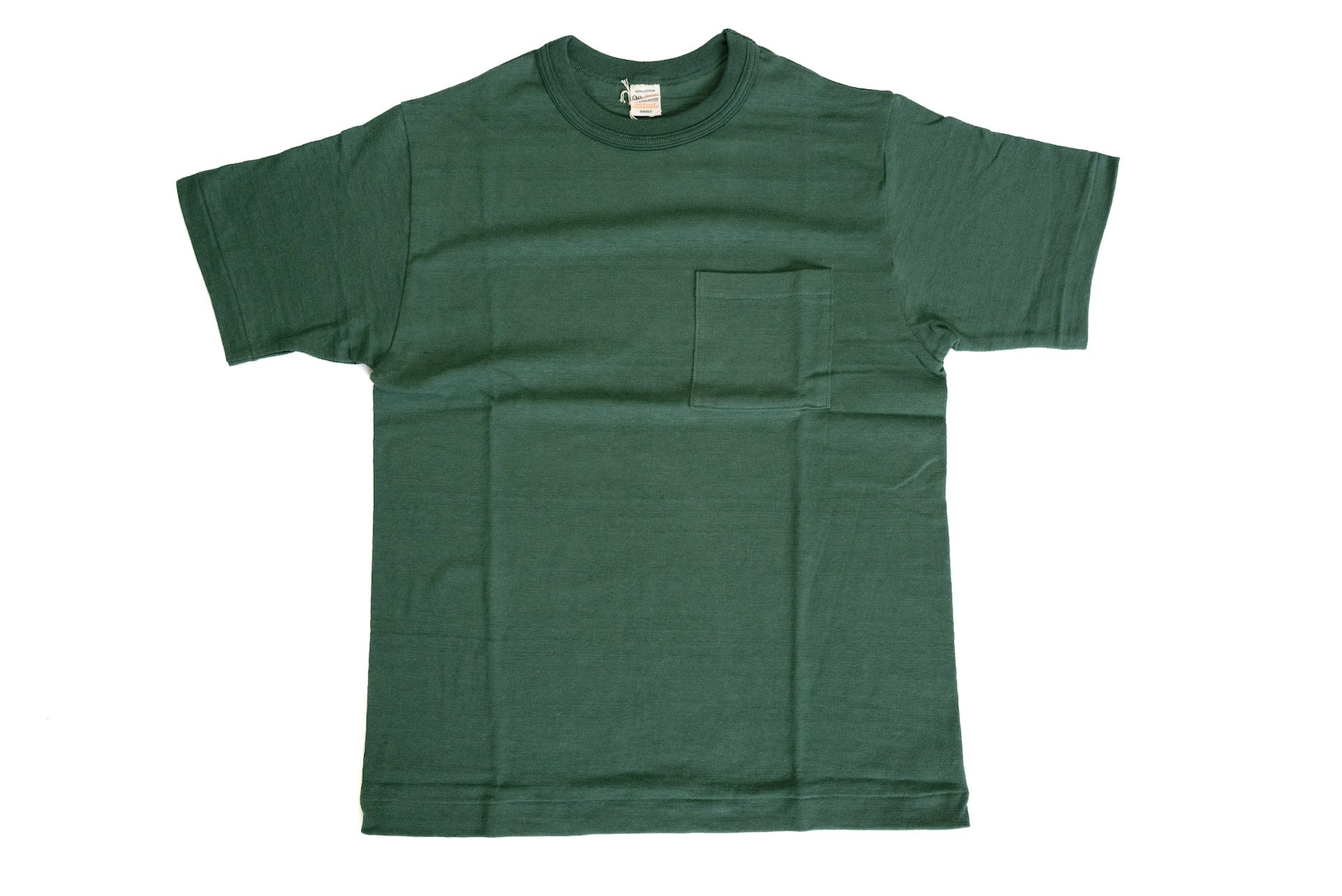 Warehouse 5.5oz "Bamboo Textured" Pocket Tee (Dark Green)