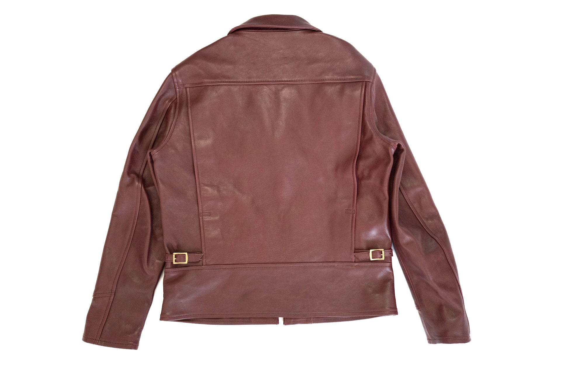 The Flat Head Horsehide 40s Single Sport Jacket (Wine Tea-cored)