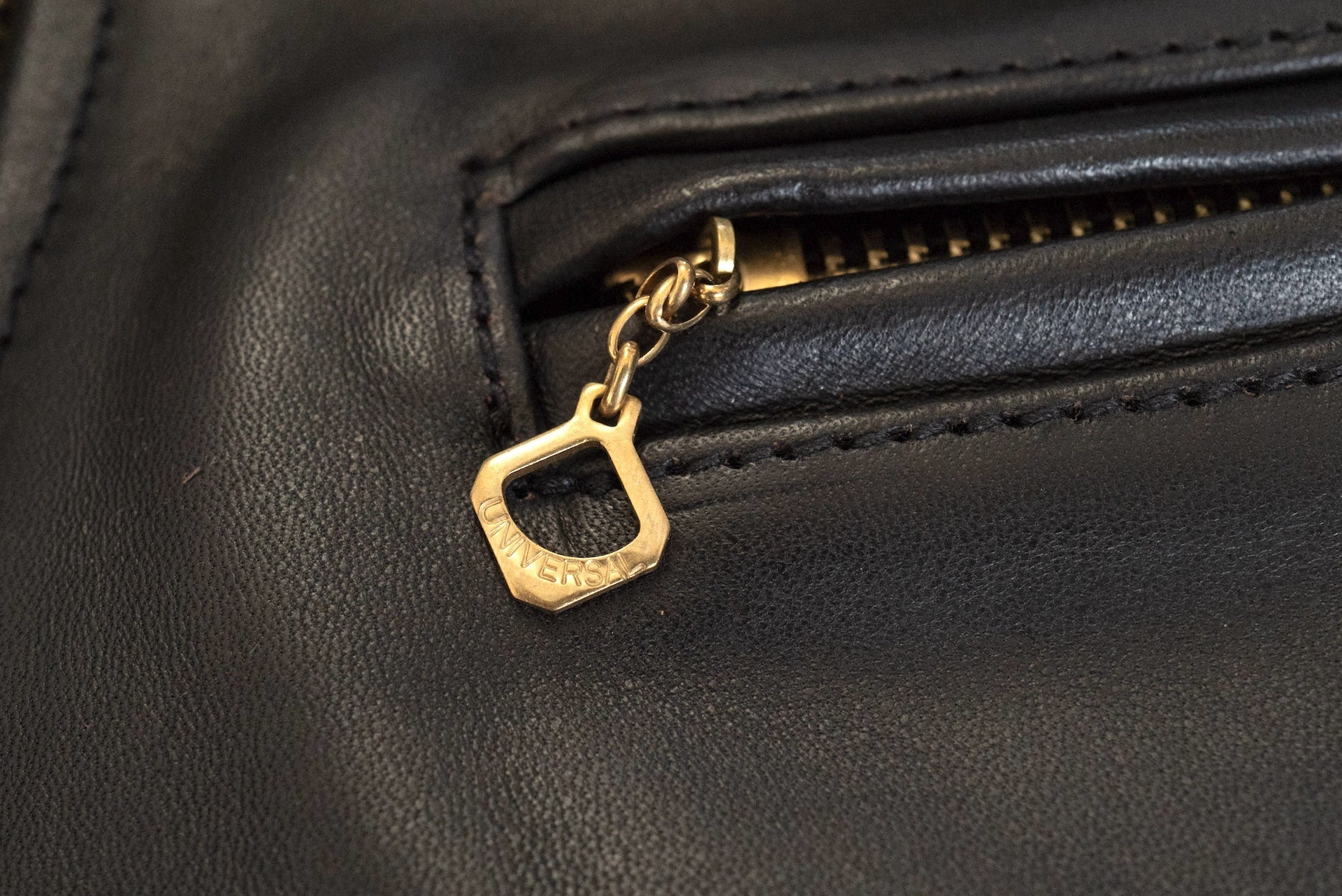 The Flat Head Horsehide 40s Single Sport Jacket (Black Tea-cored)