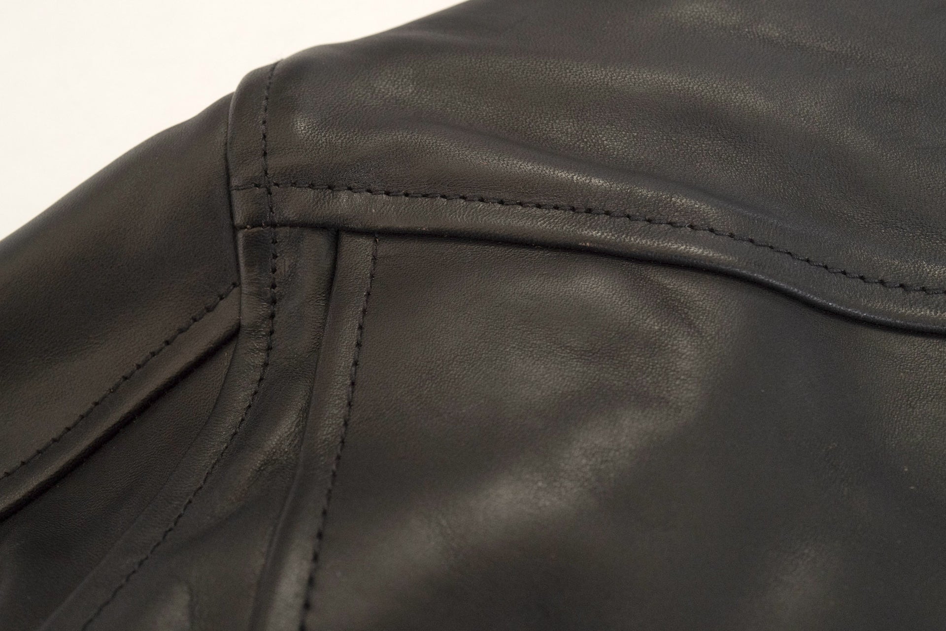 The Flat Head Horsehide 40s Single Sport Jacket (Black Tea-cored)