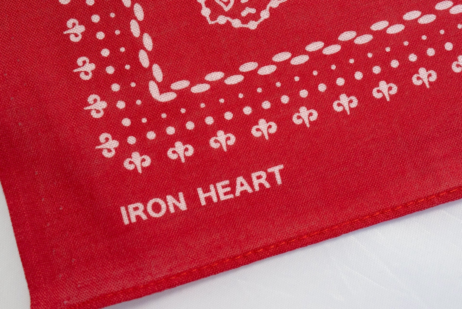 Iron Heart "Bell" Print Bandana (Red)