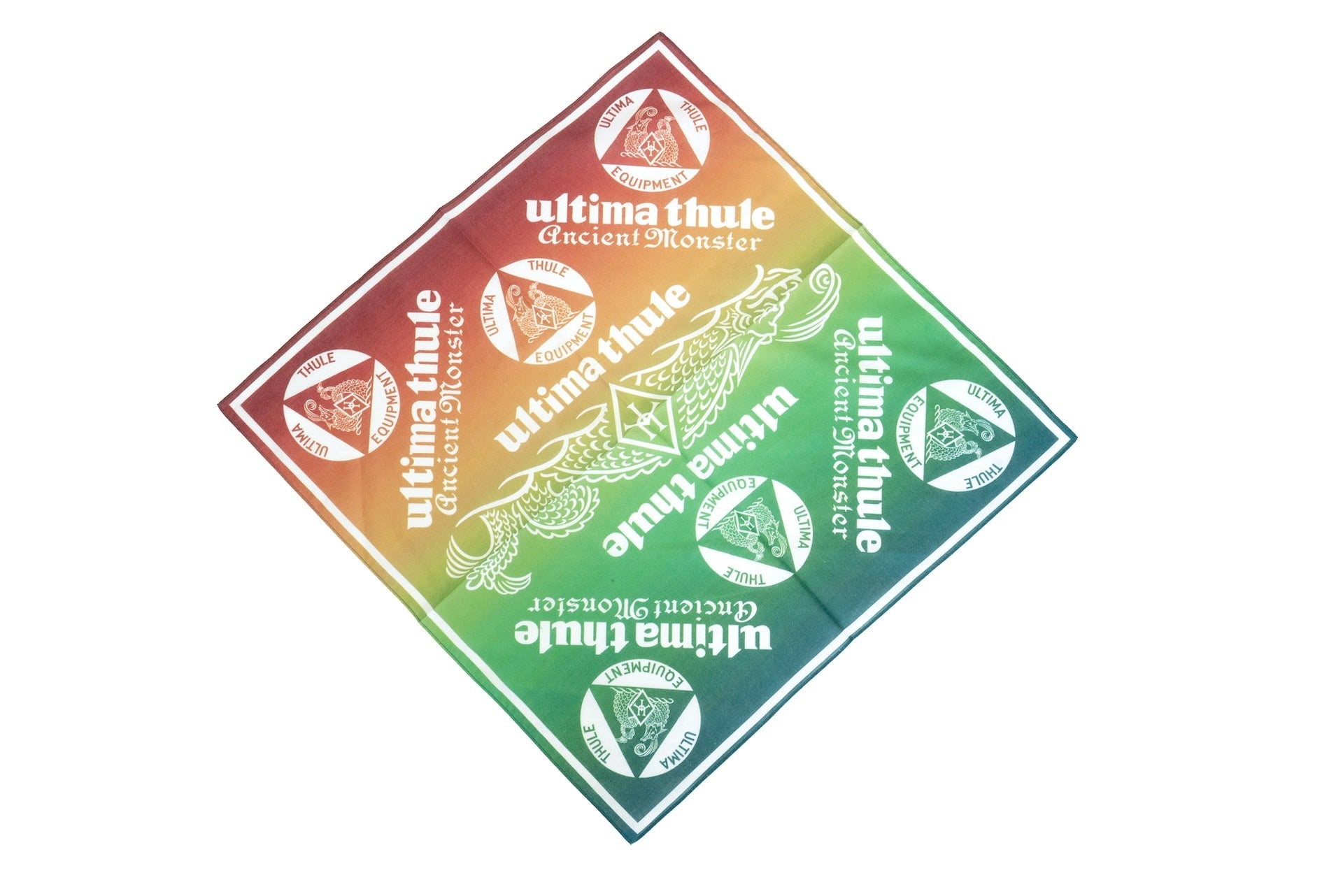 Ultima Thule by Freewheelers "Ancient Monster" Bandana (Multi-color Gradient X White)