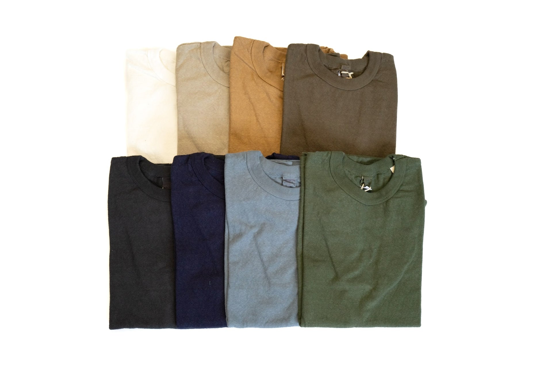 UES 9.5oz "NO.8 Slub Nep" Heavyweight Plain Tee (Lake Blue)