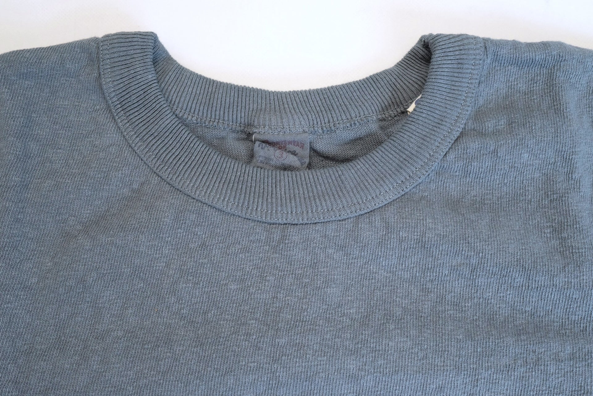 UES 9.5oz "NO.8 Slub Nep" Heavyweight Plain Tee (Lake Blue)