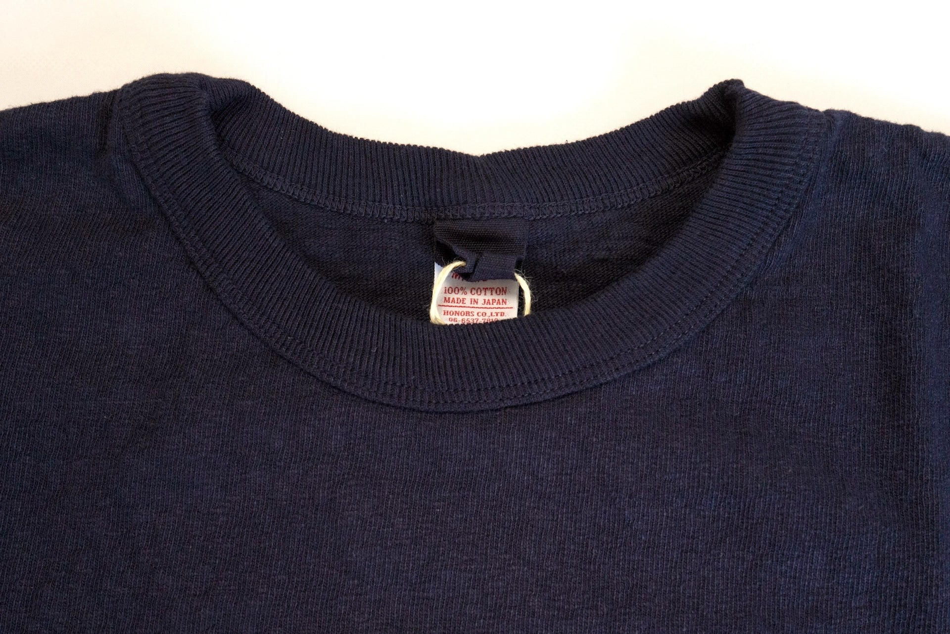 UES 9.5oz "NO.8 Slub Nep" Heavyweight Plain Tee (Eggplant Navy)