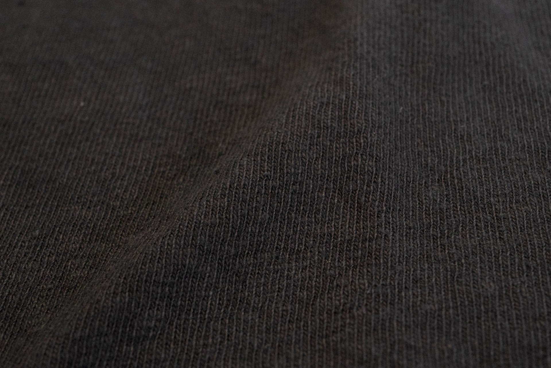 UES 9.5oz "NO.8 Slub Nep" Heavyweight Plain Tee (Sumi Black)