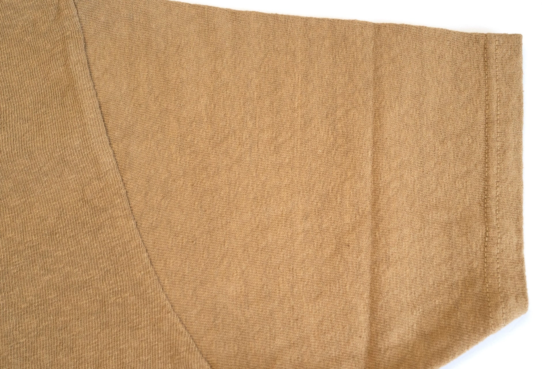 UES 9.5oz "NO.8 Slub Nep" Heavyweight Plain Tee (Khaki Brown)