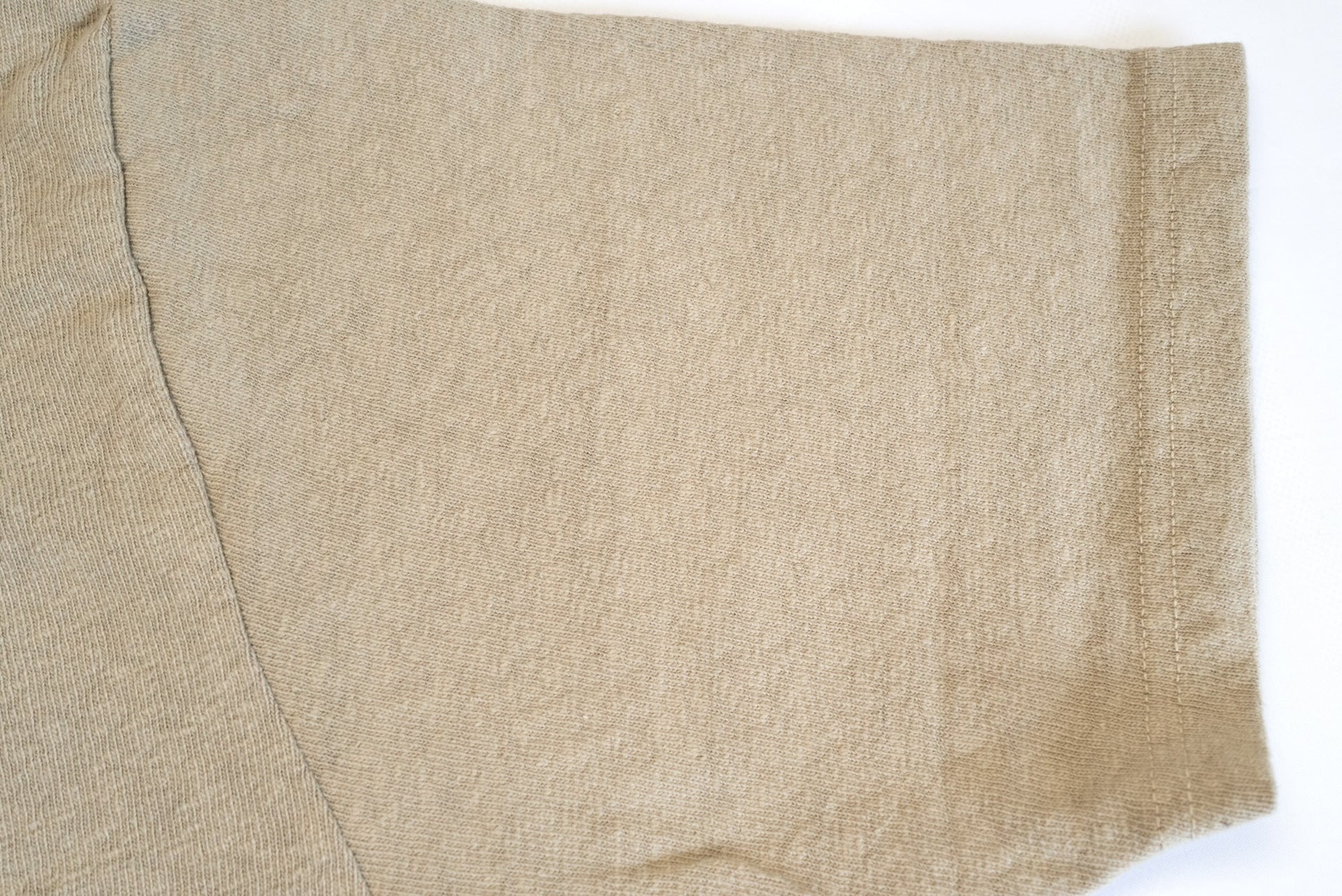 UES 9.5oz "NO.8 Slub Nep" Heavyweight Plain Tee (Sand Beige)
