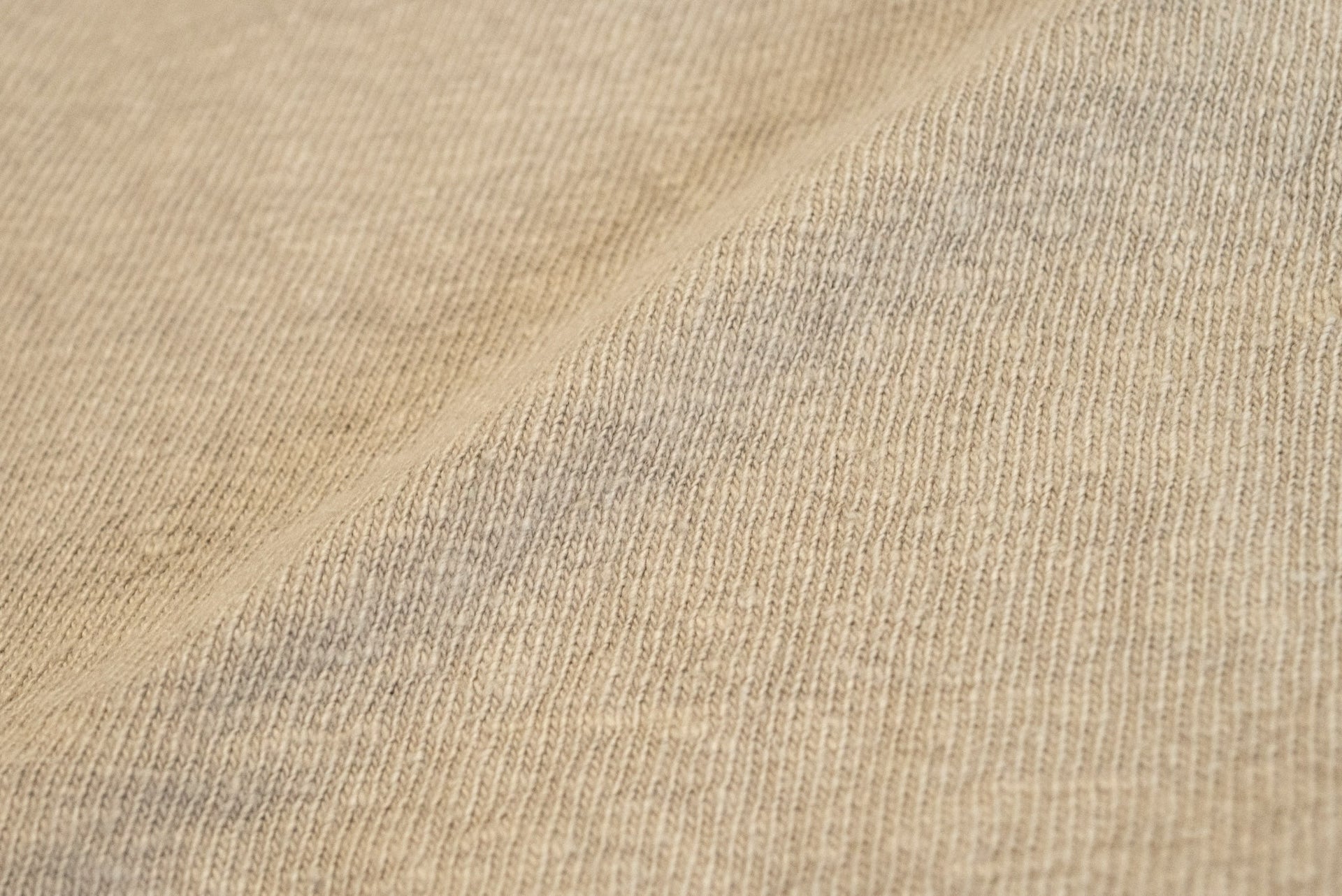 UES 9.5oz "NO.8 Slub Nep" Heavyweight Plain Tee (Sand Beige)