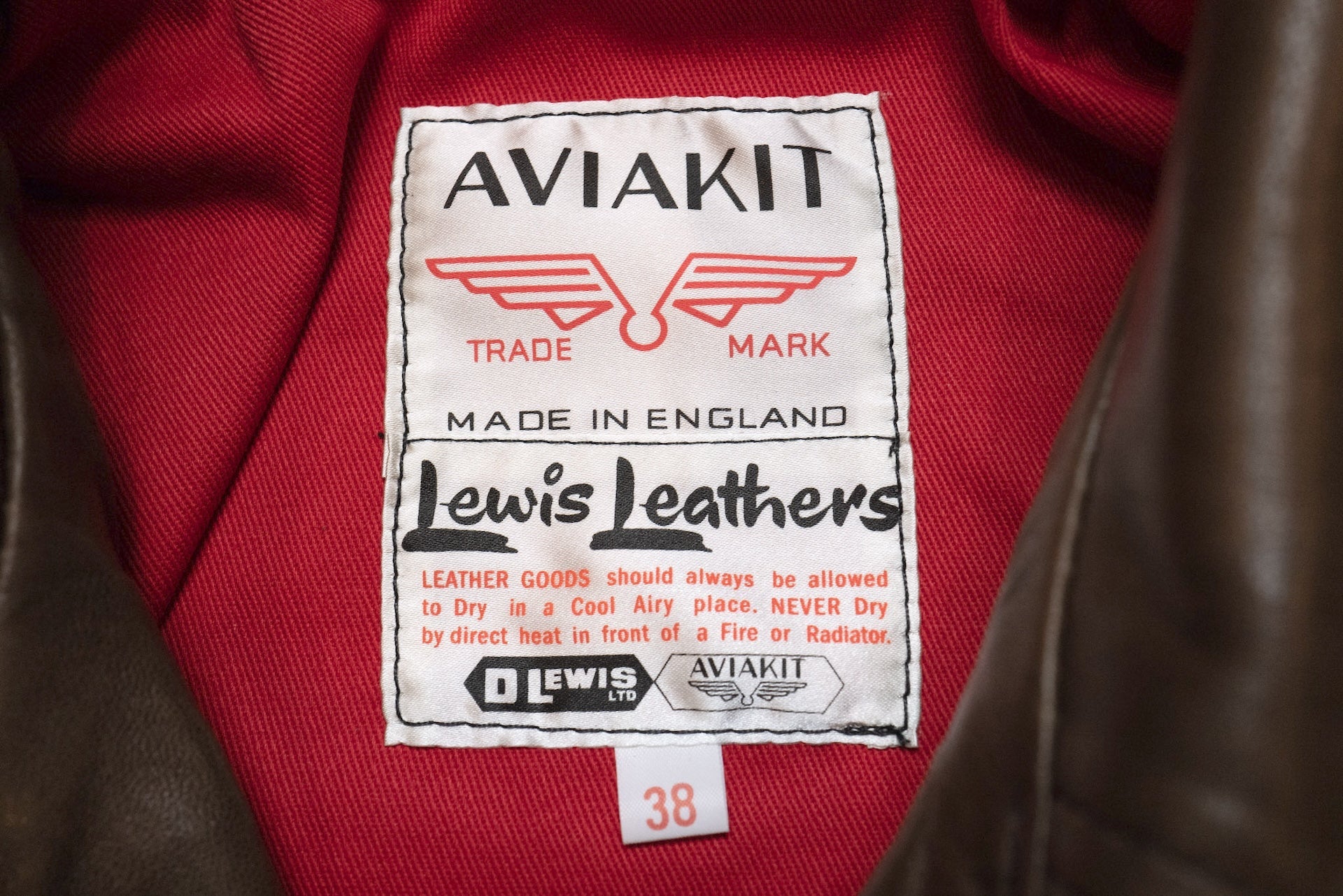 Lewis Leathers Dark Brown Sheepskin ‘Lightning' 402T Jacket (Tight fit)
