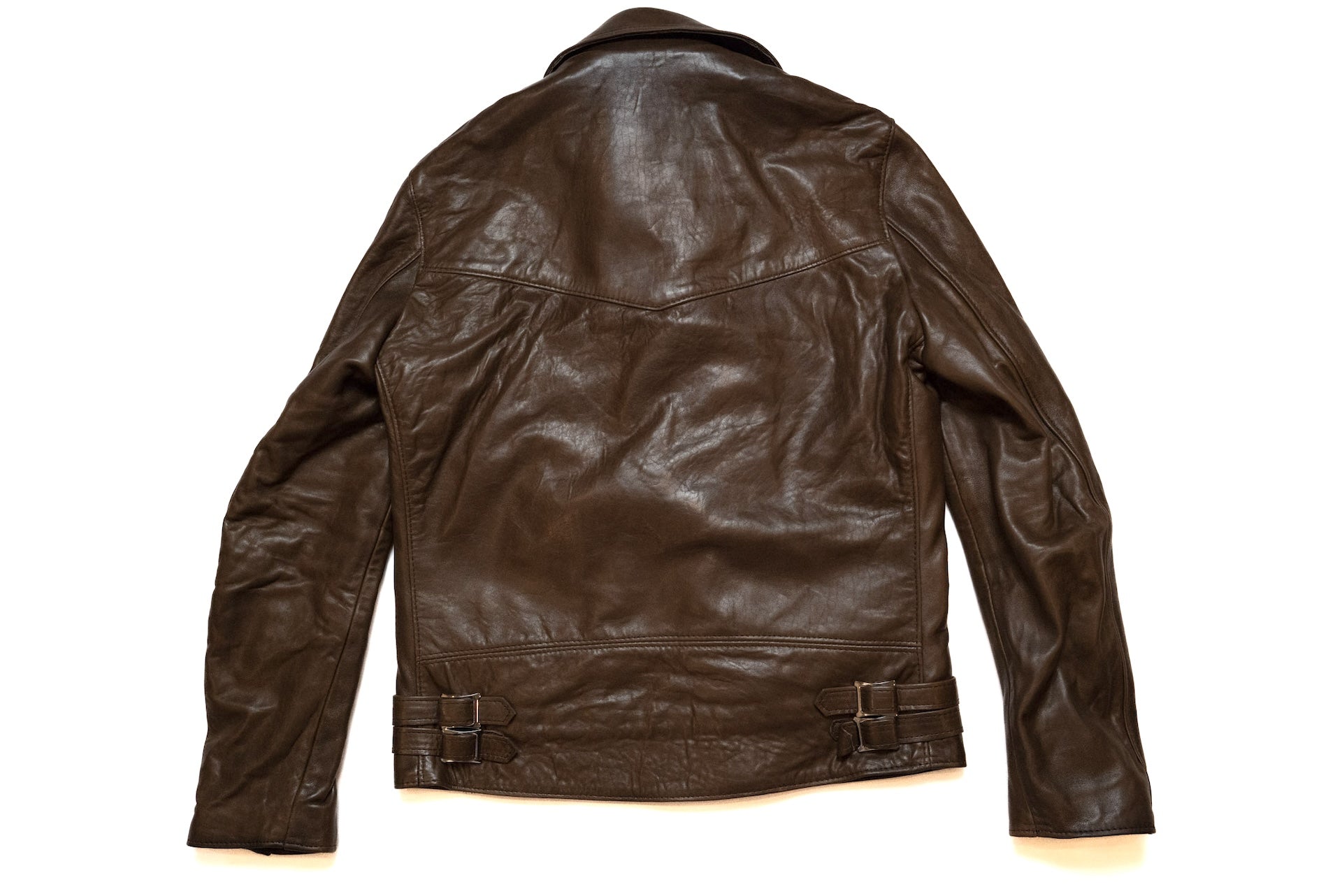 Lewis Leathers Dark Brown Sheepskin ‘Lightning' 402T Jacket (Tight fit)