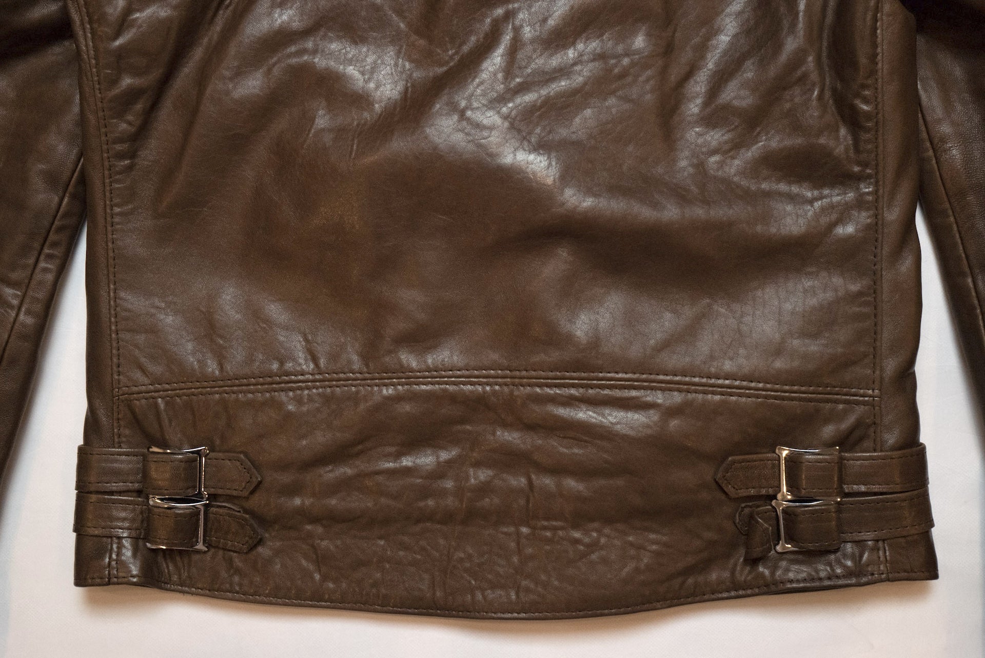 Lewis Leathers Dark Brown Sheepskin ‘Lightning' 402T Jacket (Tight fit)