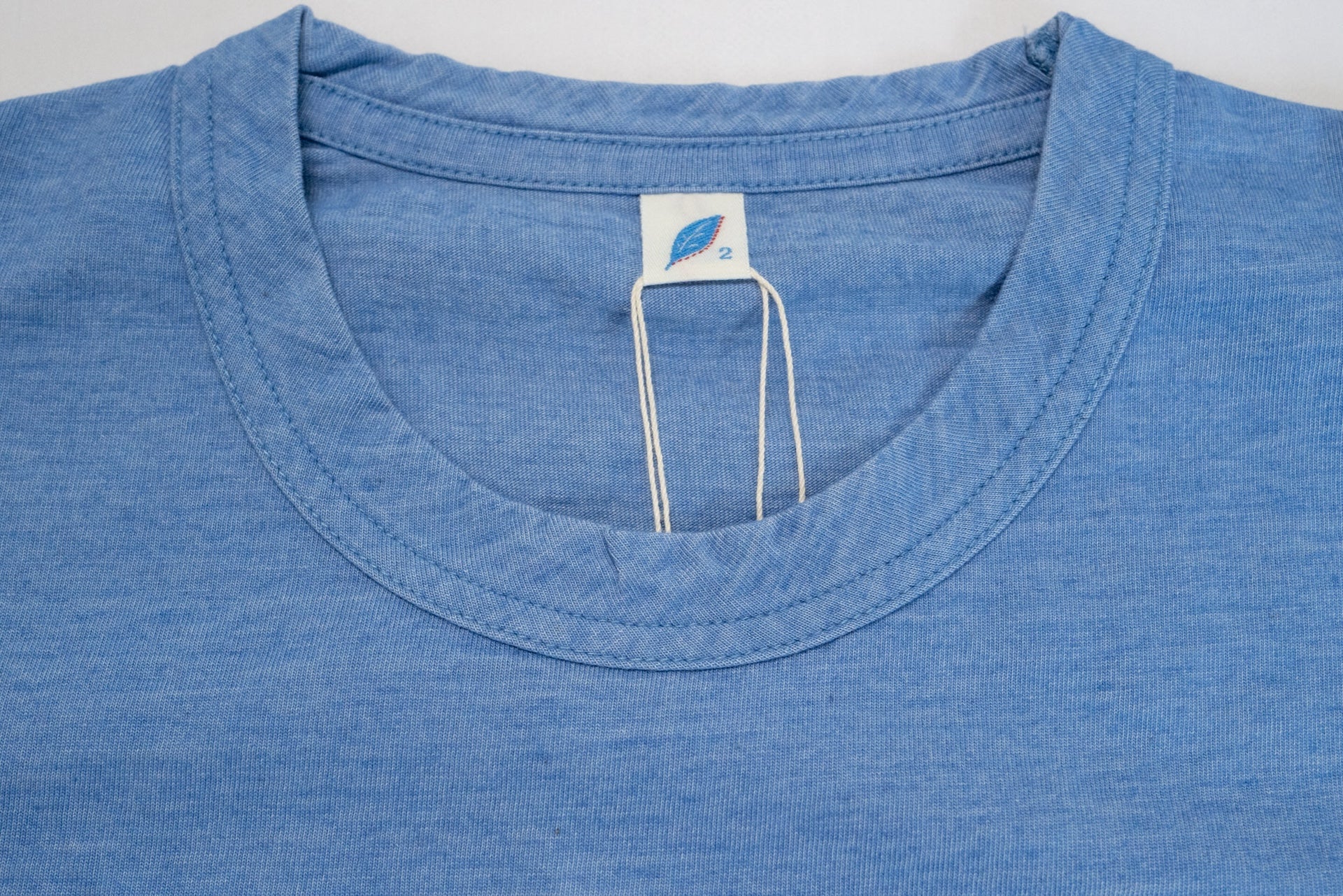 Pure Blue Japan 6.5oz "Signature" Indigo Dyed Pocket Tee (Icy Indigo)