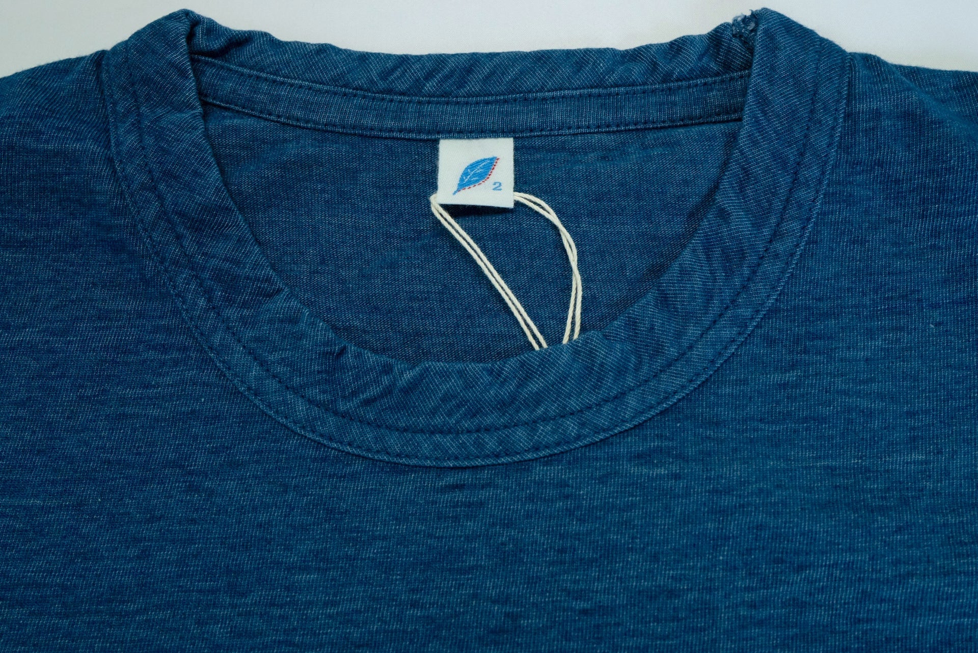 Pure Blue Japan 6.5oz "Signature" Indigo Dyed Pocket Tee (Greencast Indigo)