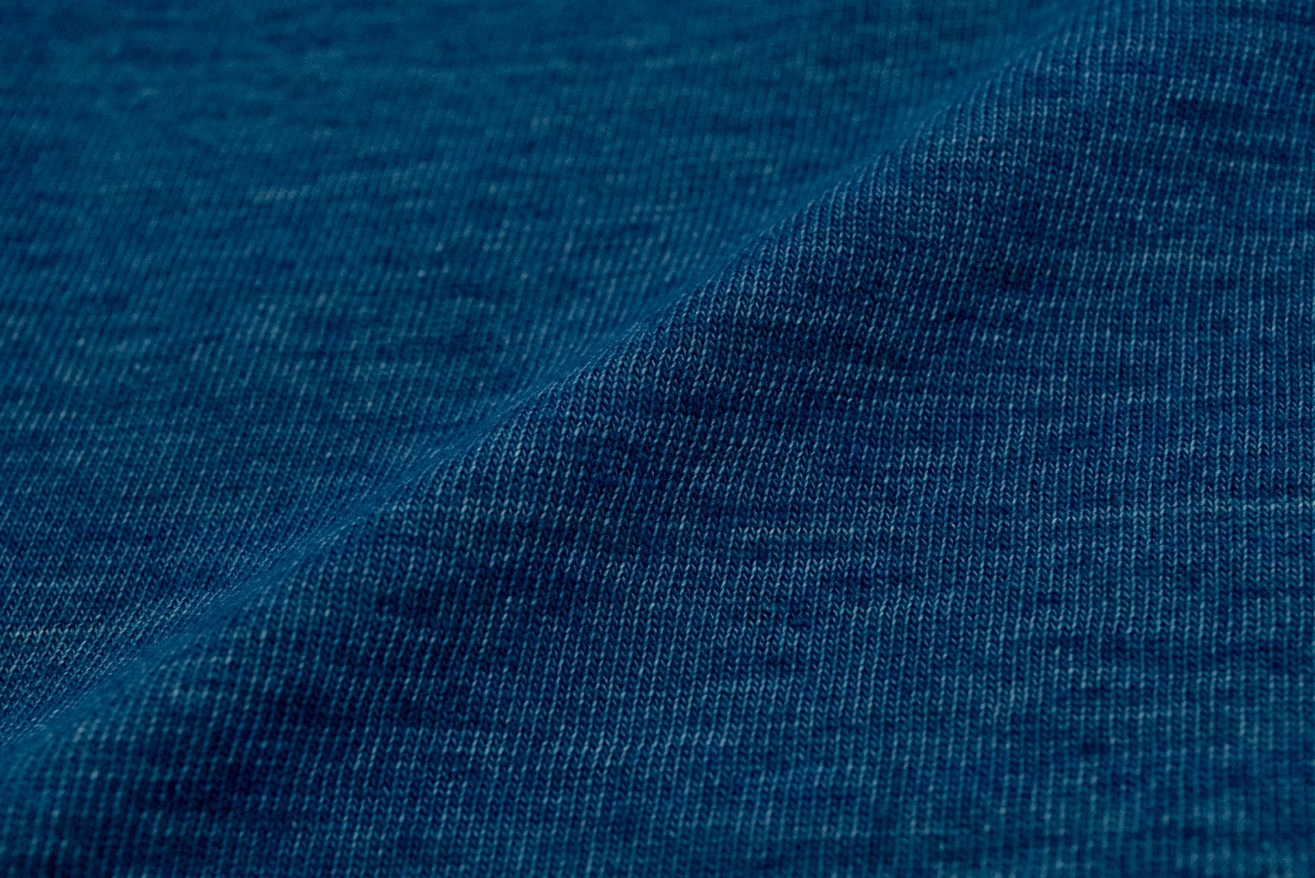 Pure Blue Japan 6.5oz "Signature" Indigo Dyed Pocket Tee (Greencast Indigo)