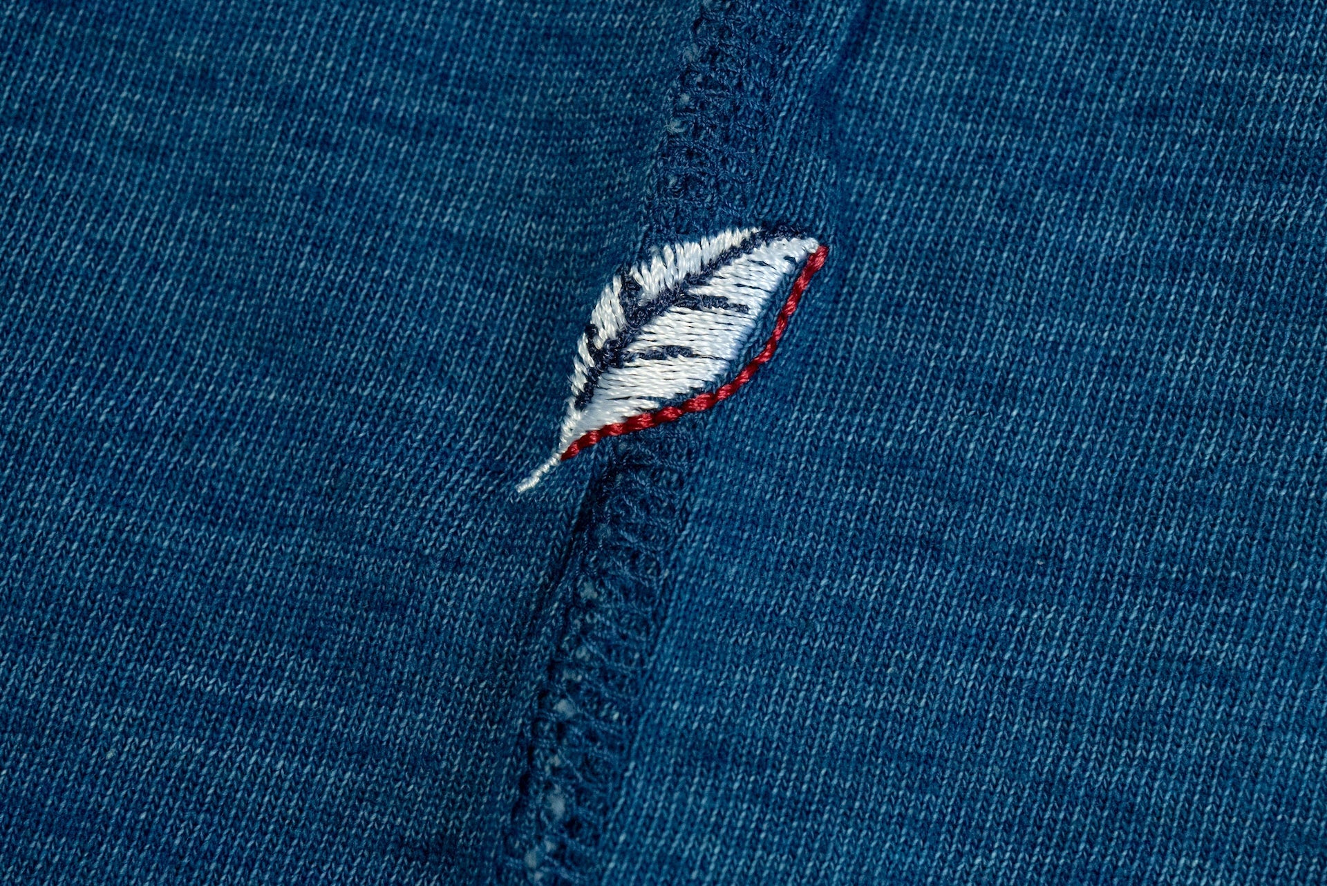 Pure Blue Japan 6.5oz "Signature" Indigo Dyed Pocket Tee (Greencast Indigo)