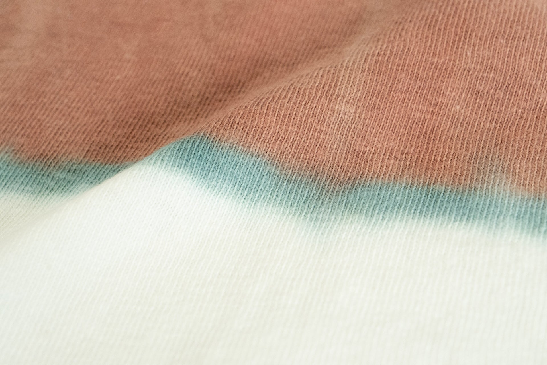 Dubble Works 6oz Tie-Dye Loopwheel Striped Tee (Brown X Blue)