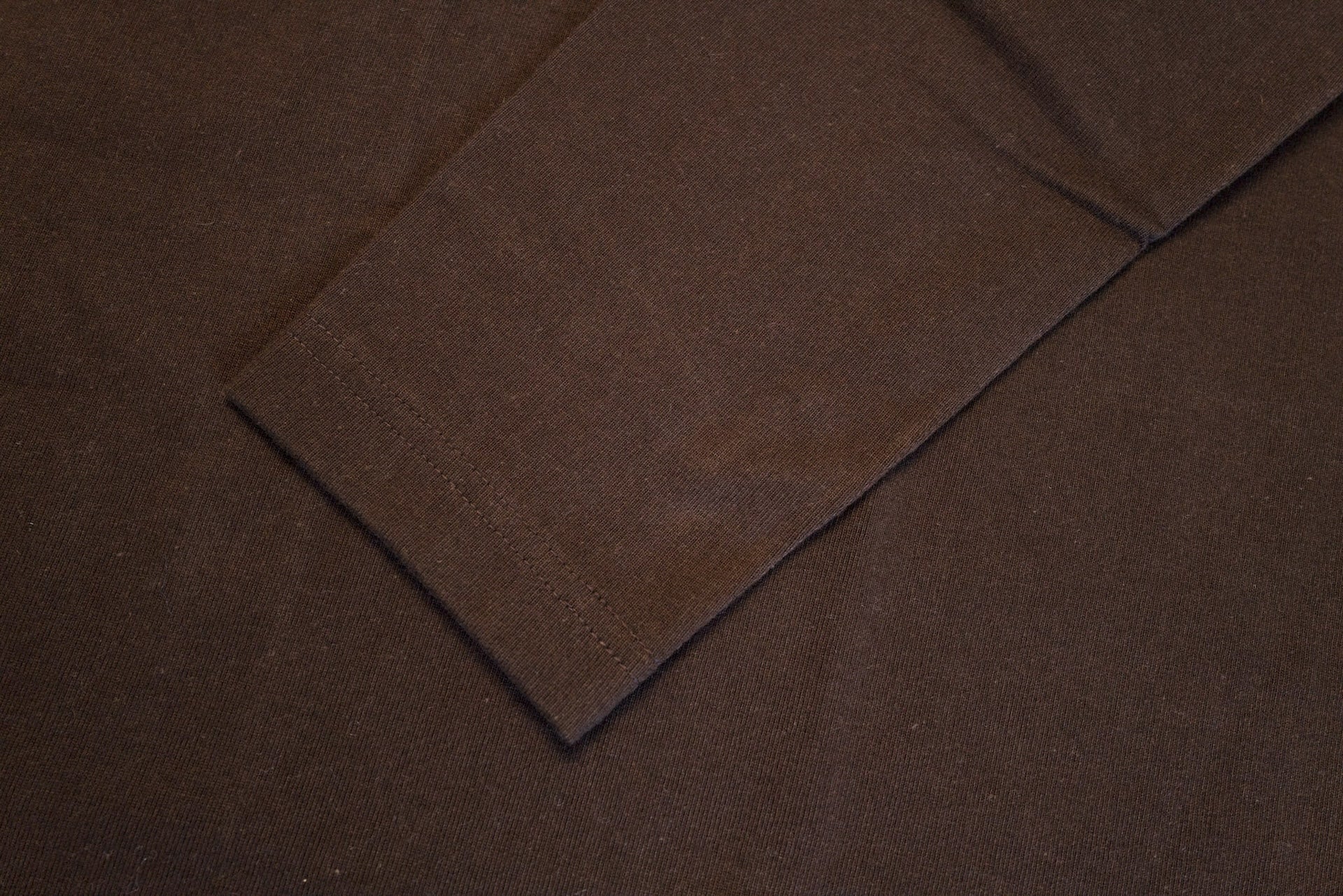 Boncoura 10oz Ultra Heavy Loopwheeled Pocket L/S Tee (Brown)