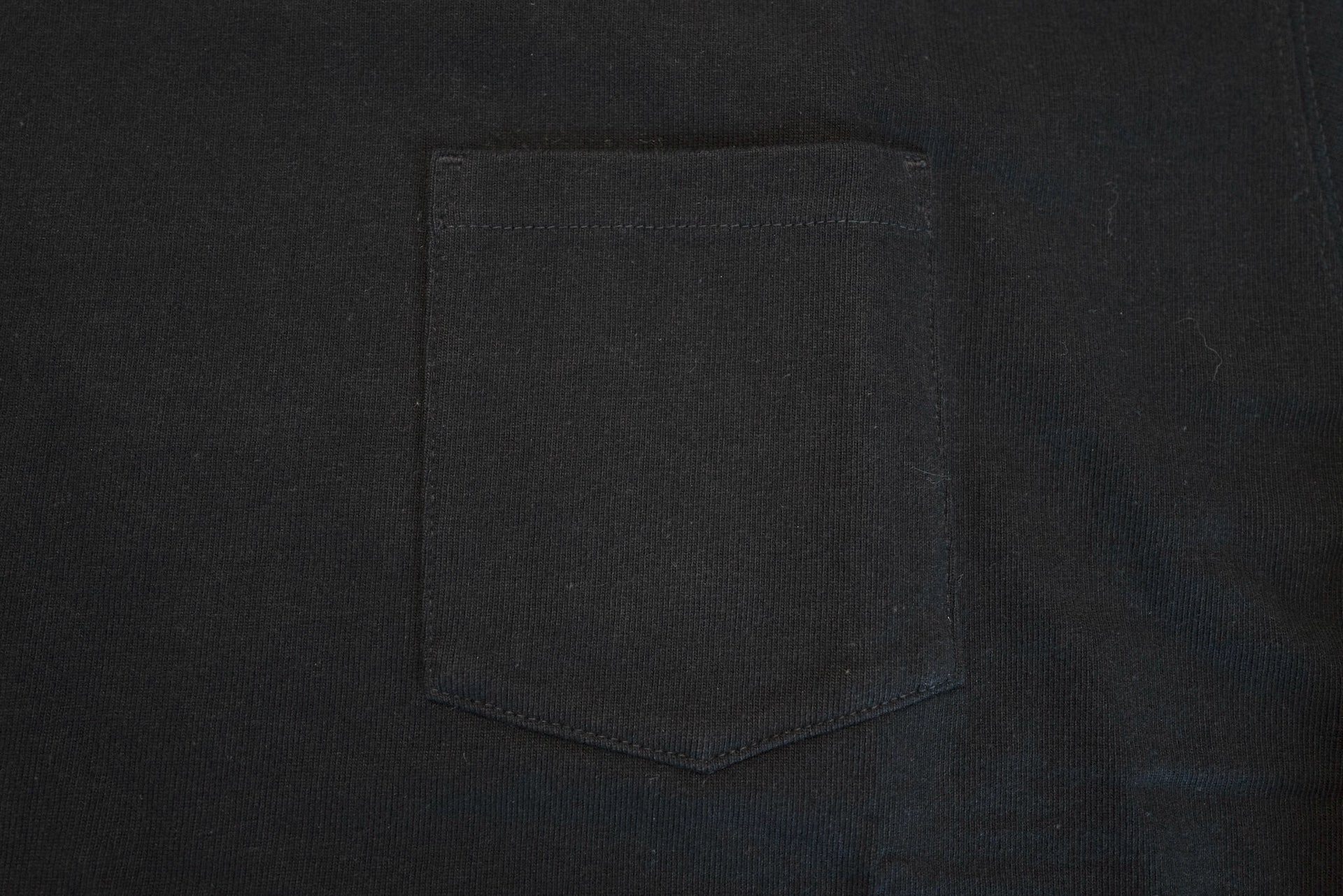 Boncoura 10oz Ultra Heavy Loopwheeled Pocket L/S Tee (Black)