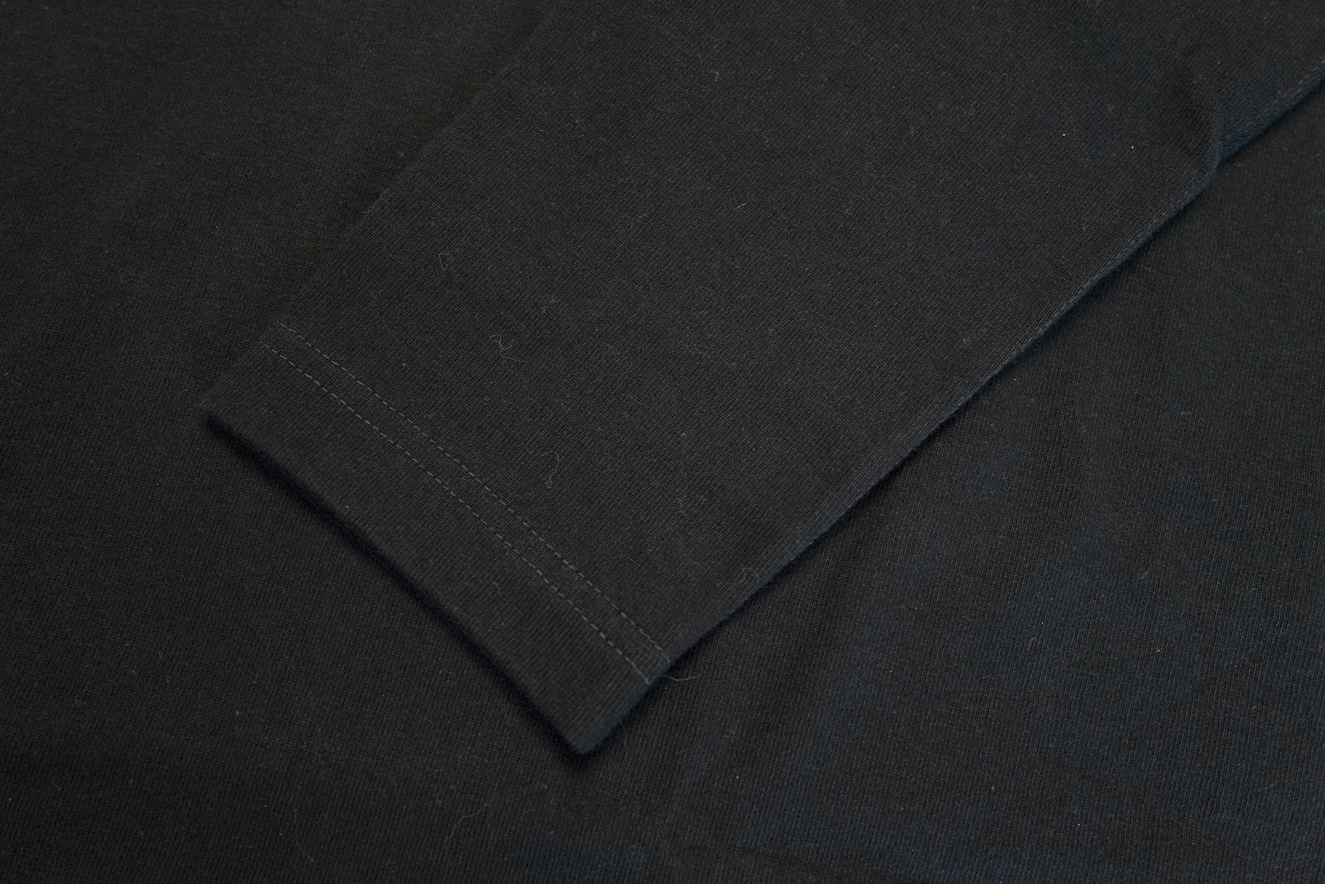 Boncoura 10oz Ultra Heavy Loopwheeled Pocket L/S Tee (Black)