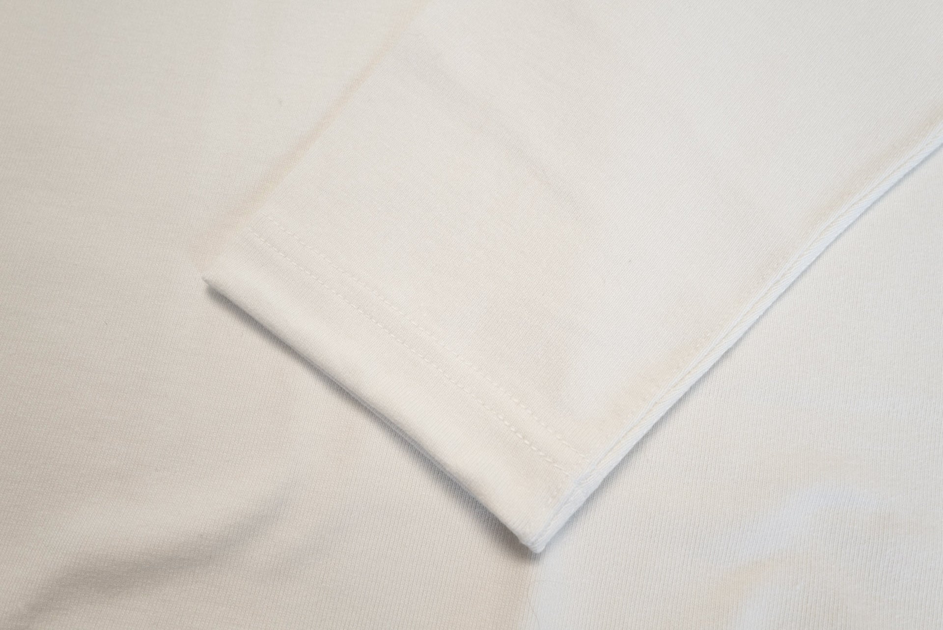 Boncoura 10oz Ultra Heavy Loopwheeled Pocket L/S Tee (White)