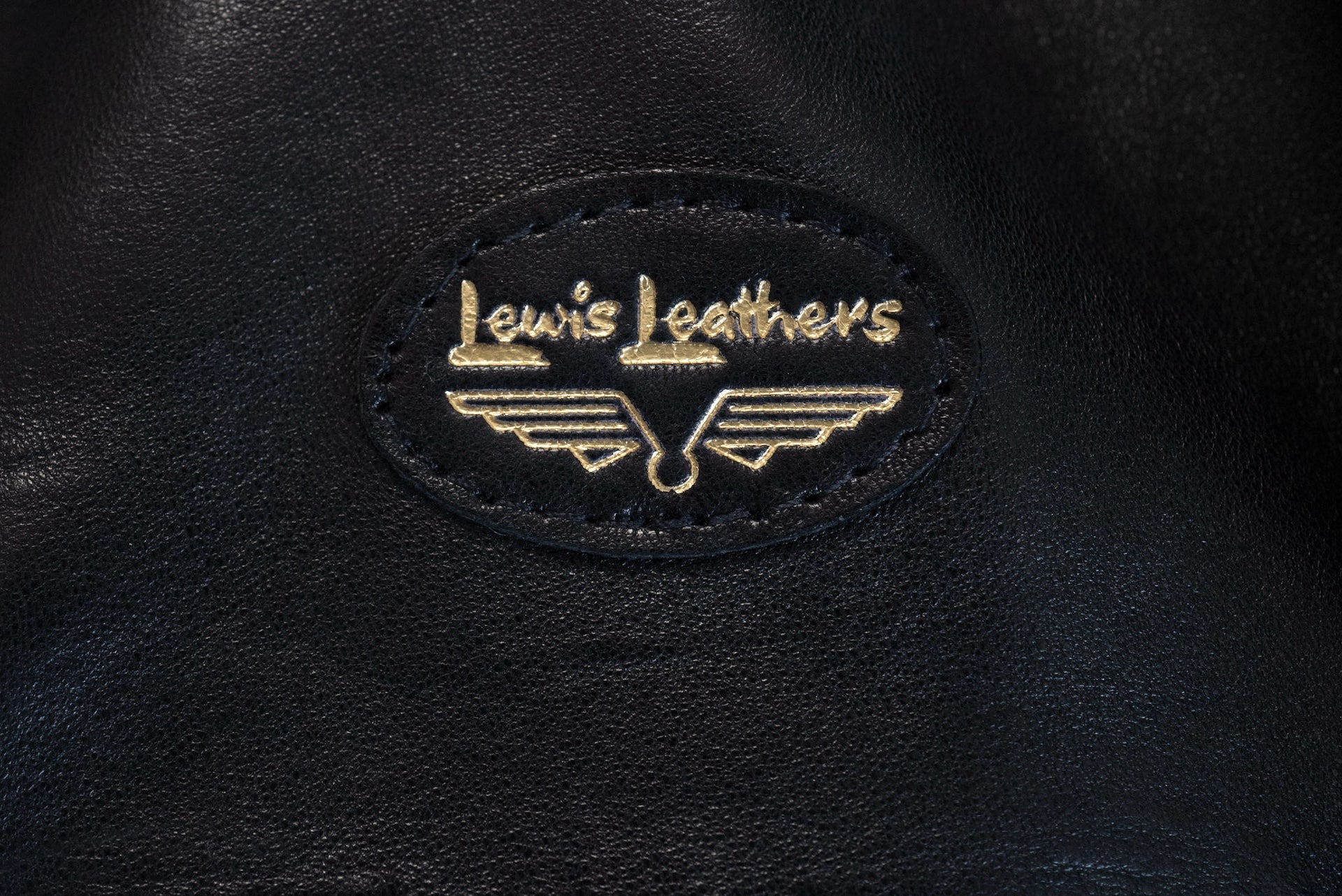 Lewis Leathers Black Sheepskin 'Dominator' 551T Leather Jacket (Tight fit)