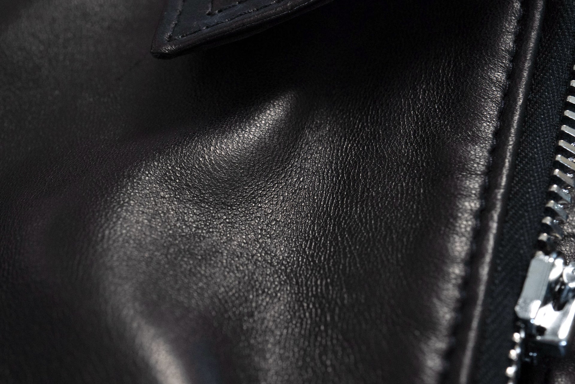Lewis Leathers Black Sheepskin 'Dominator' 551T Leather Jacket (Tight fit)