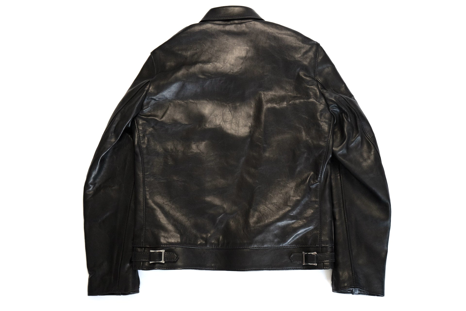 Lewis Leathers Black Sheepskin 'Dominator' 551T Leather Jacket (Tight fit)