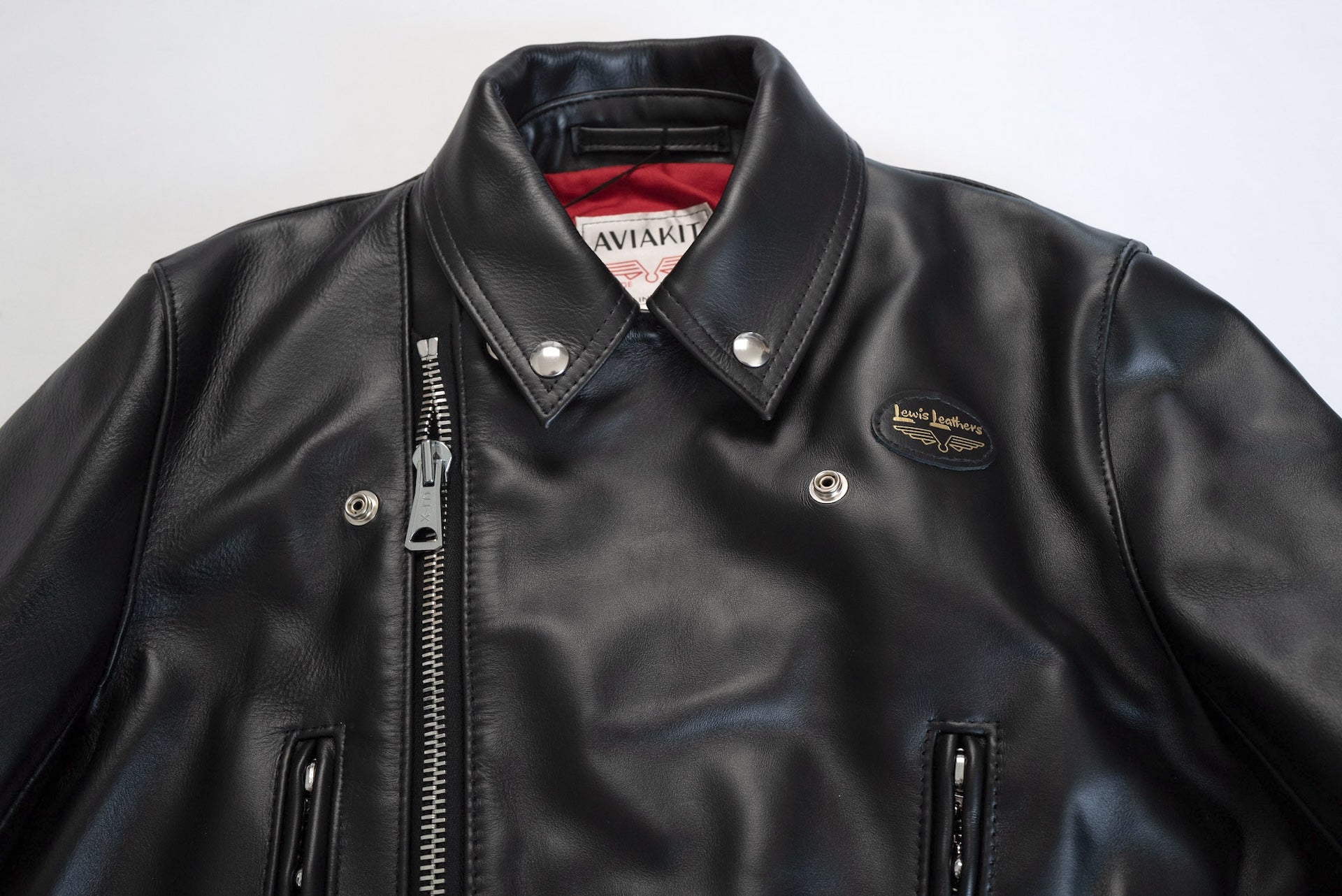 Lewis Leathers Black Horsehide 'Lightning' 391T Jacket (Tight Fit)