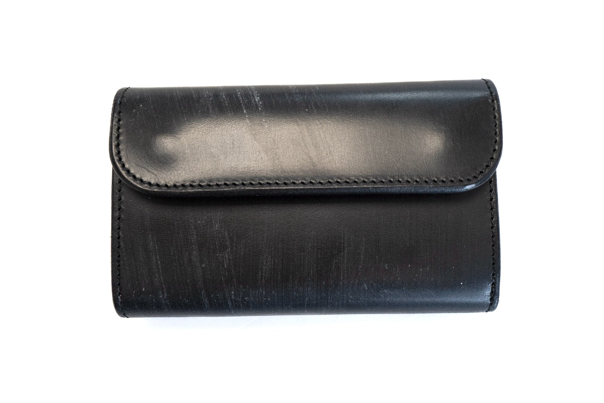 Inception by Accel Company 'Bridle Cowhide' Middle Wallets (Black)