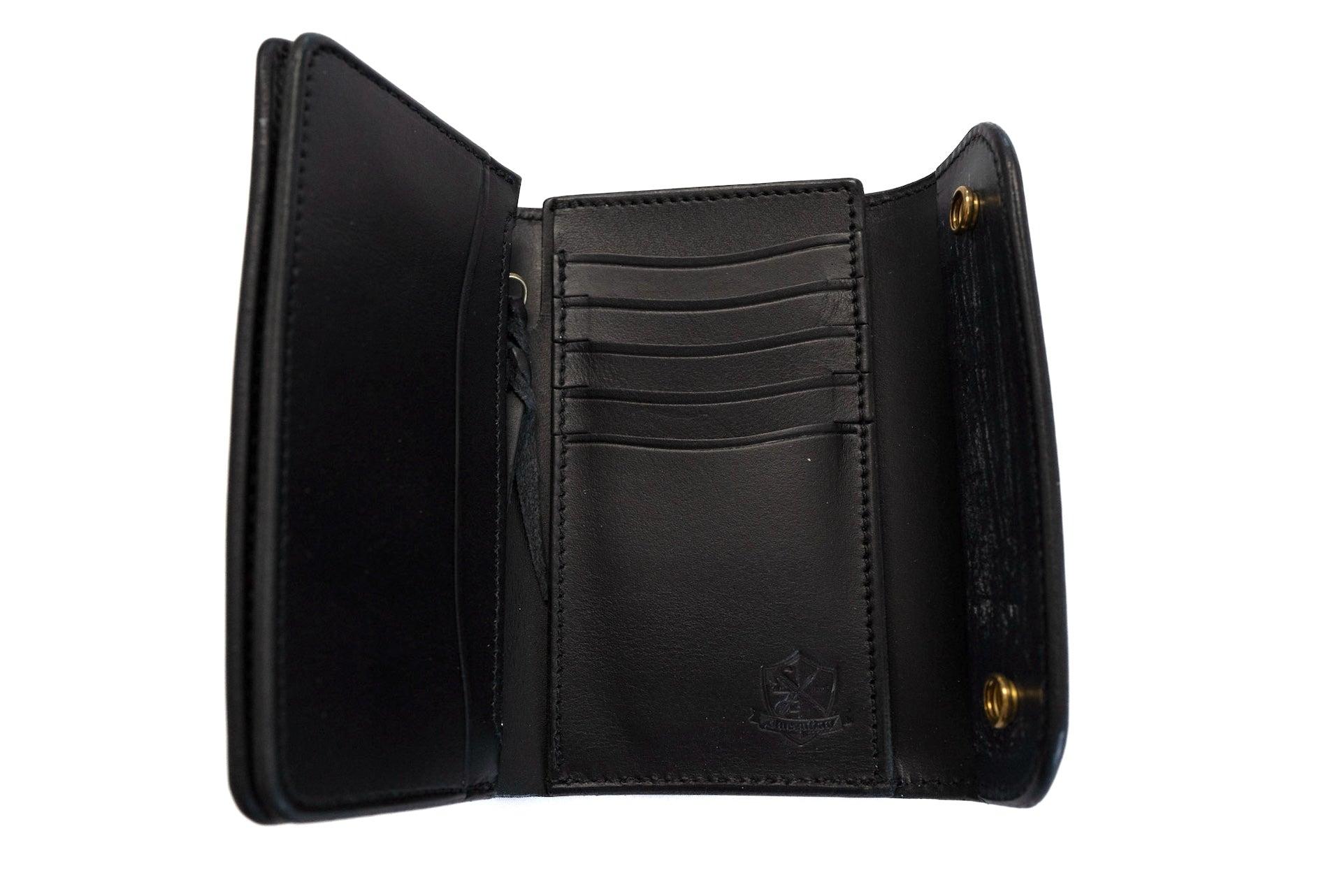 Inception by Accel Company 'Bridle Cowhide' Middle Wallets (Navy)