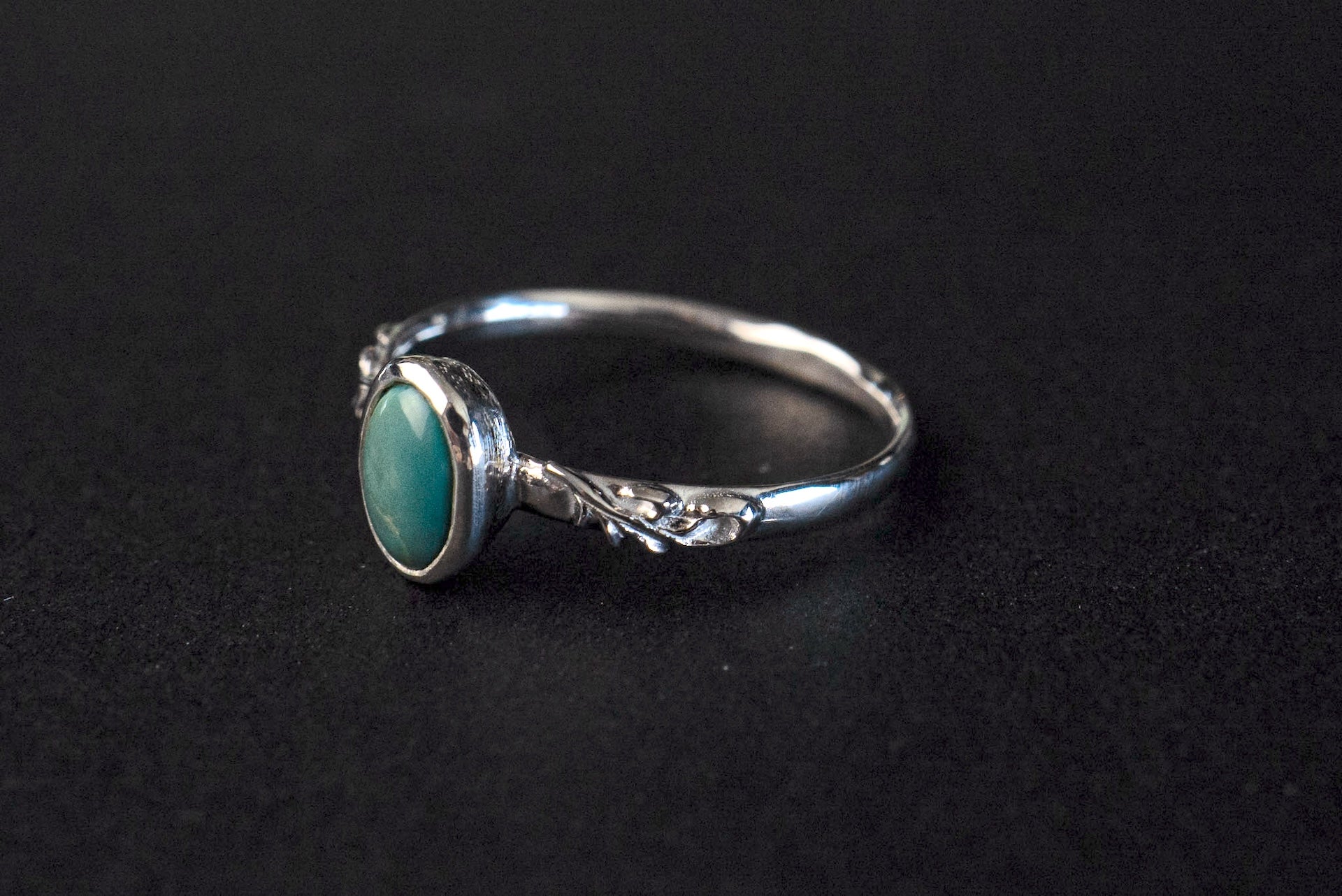 Legend "Vivid Flora" Silver Ring With Turquoise (R-75-TQ)
