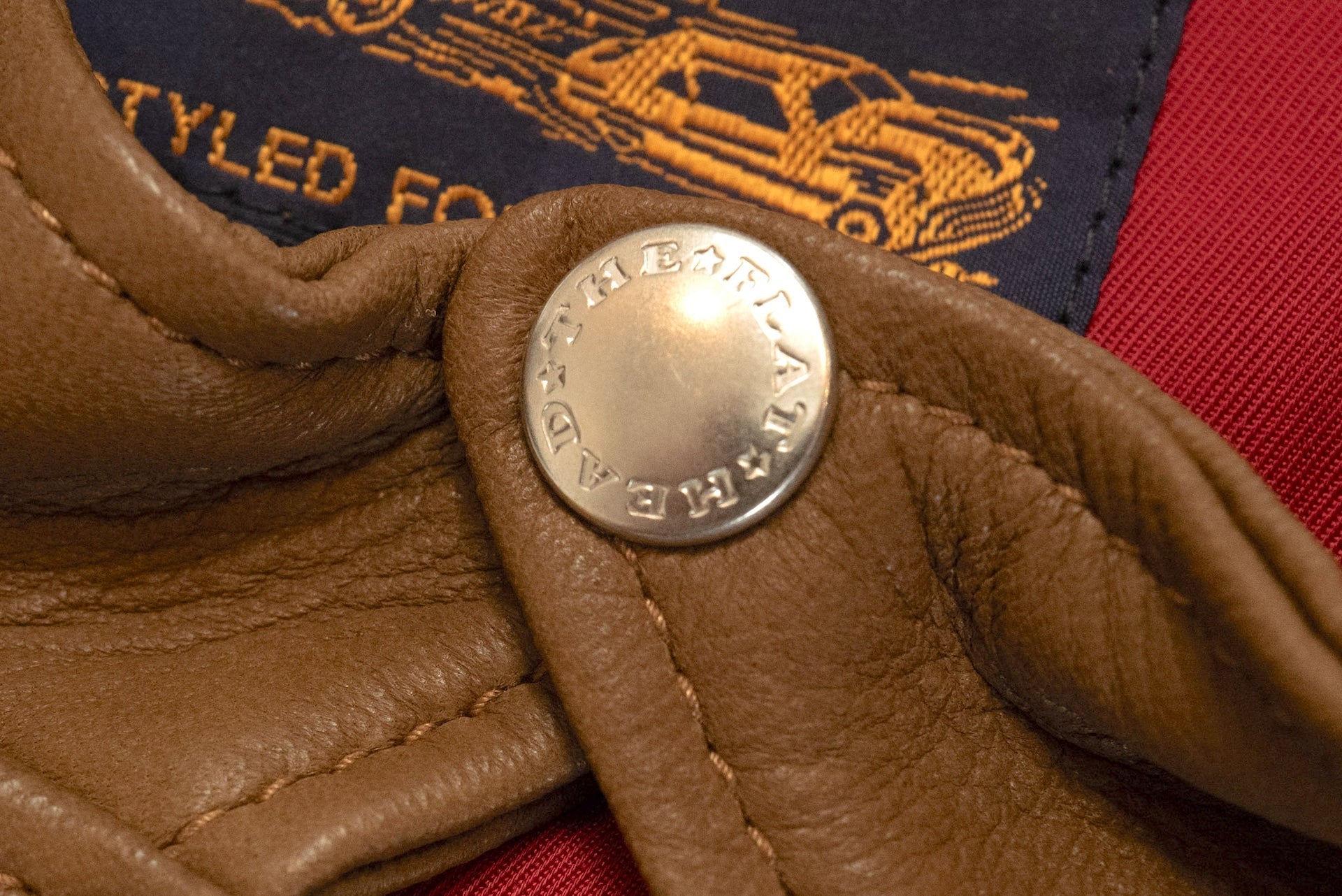 The Flat Head X CORLECTION Deerskin Stand Collar Single Riders Jacket (Brown)