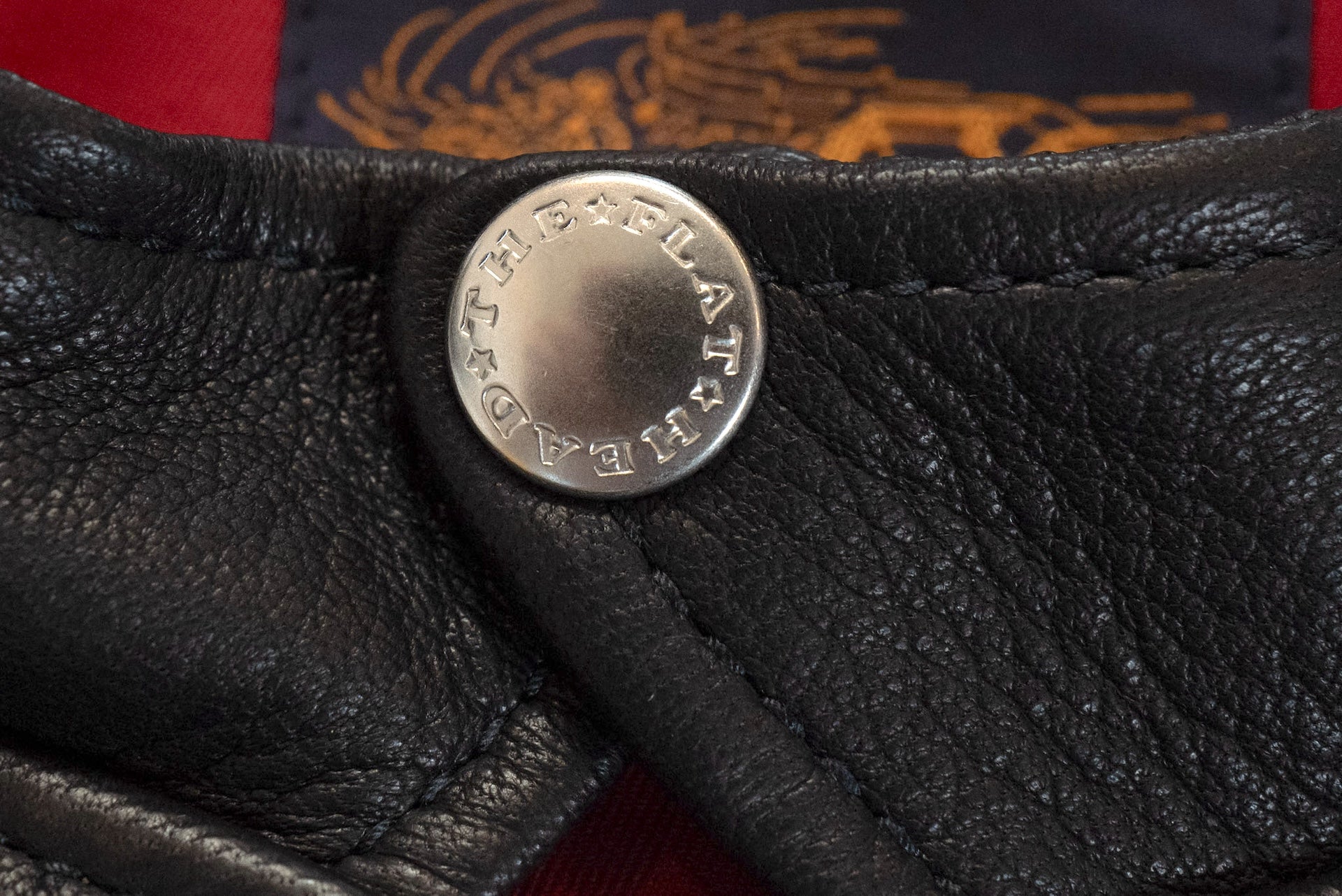 The Flat Head X CORLECTION Deerskin Stand Collar Single Riders Jacket (Black)