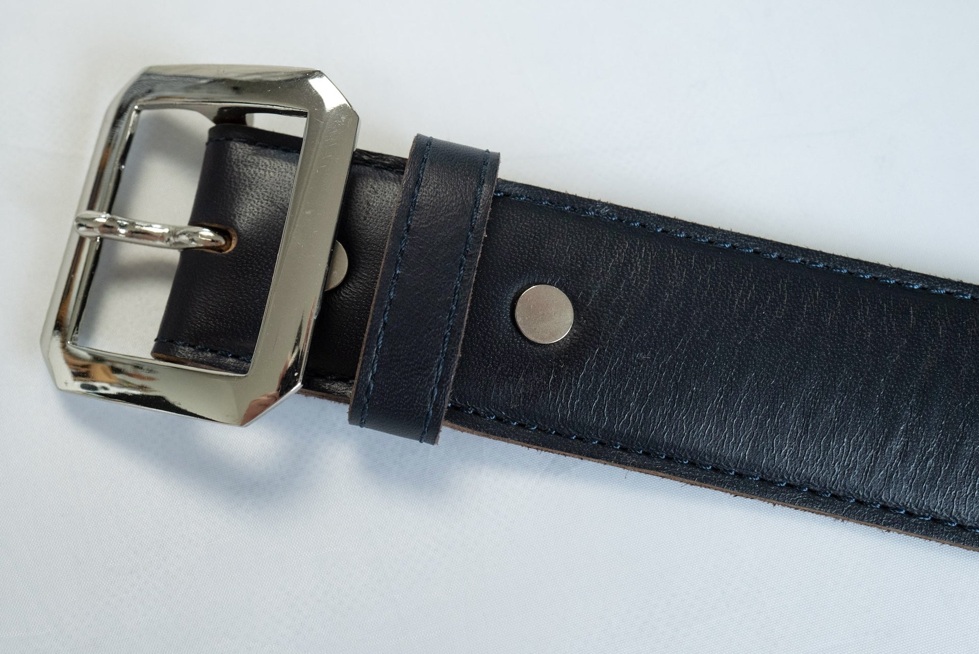 Inception by Accel Company Horsehide "Garrison Belt" (Navy Teacored)