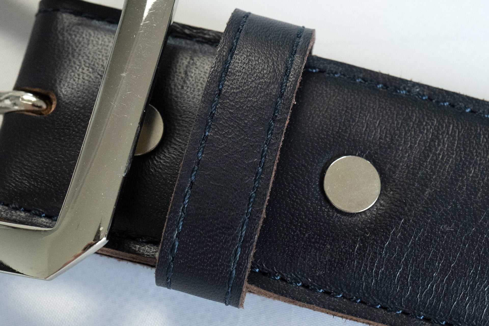 Inception by Accel Company Horsehide "Garrison Belt" (Navy Teacored)