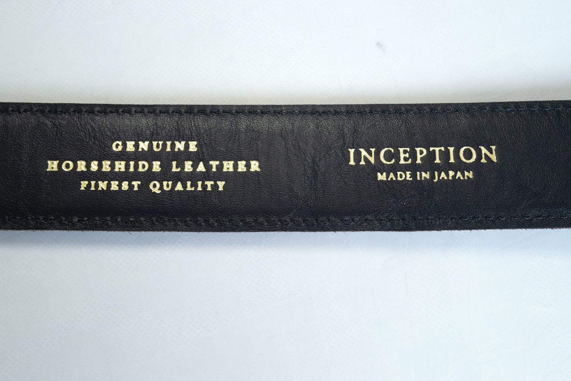 Inception by Accel Company Horsehide "Garrison Belt" (Navy Teacored)