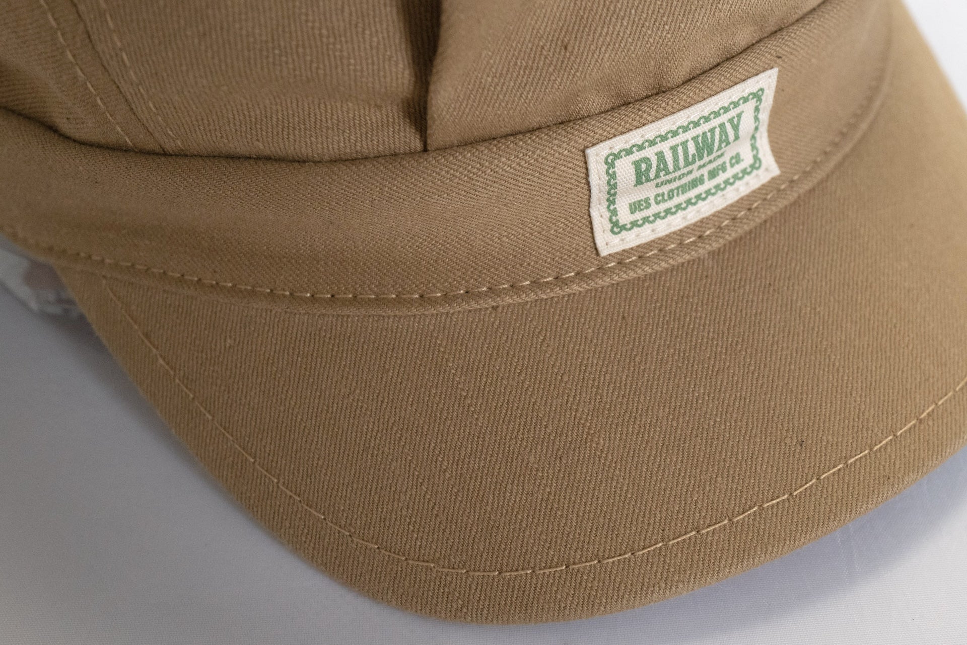 UES 12oz "Delivery Boy" Selvage Cotton Twill Work Cap (Beige)