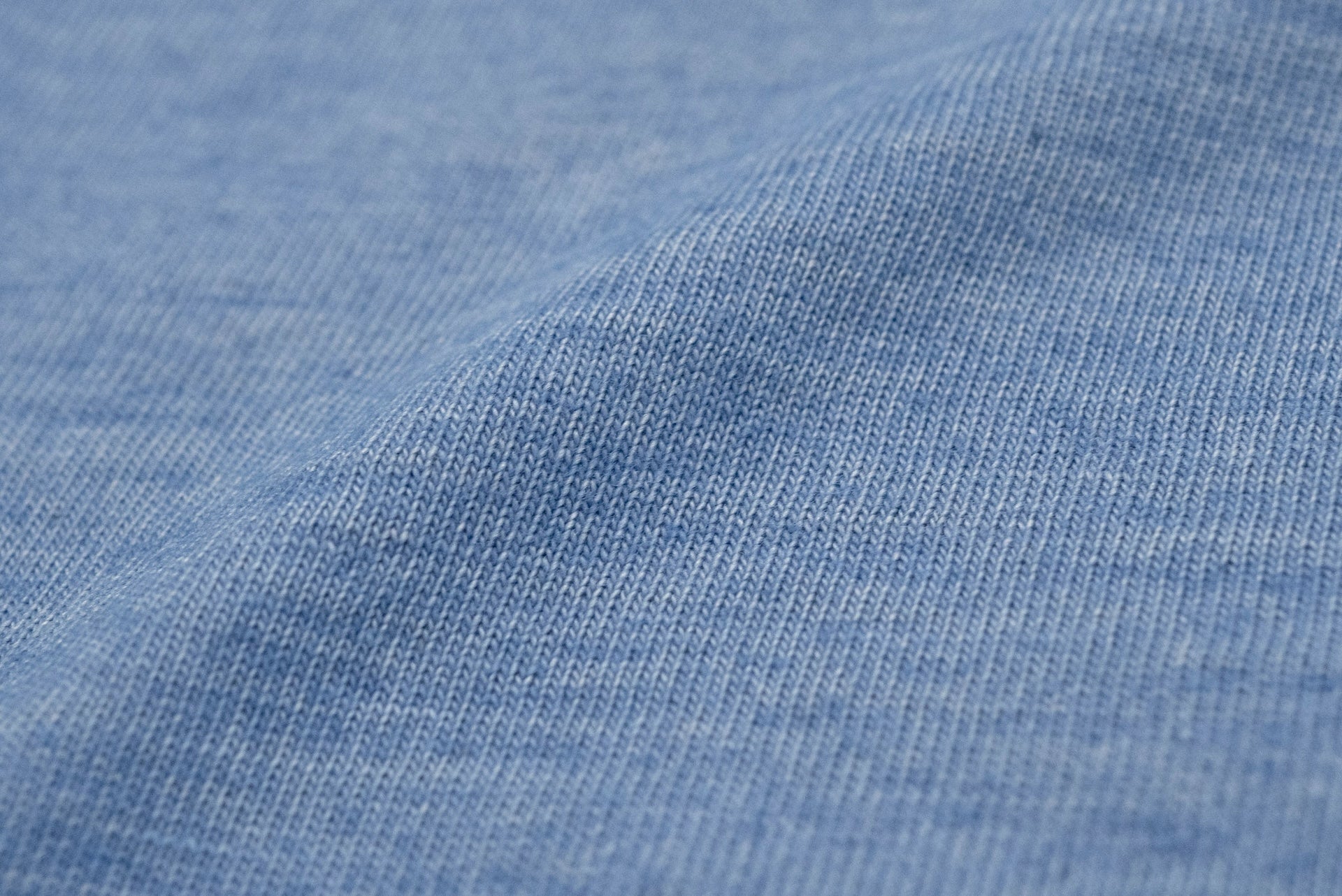 Pure Blue Japan 6.5oz "Signature" Indigo Dyed Henley Tee (Icy Indigo)