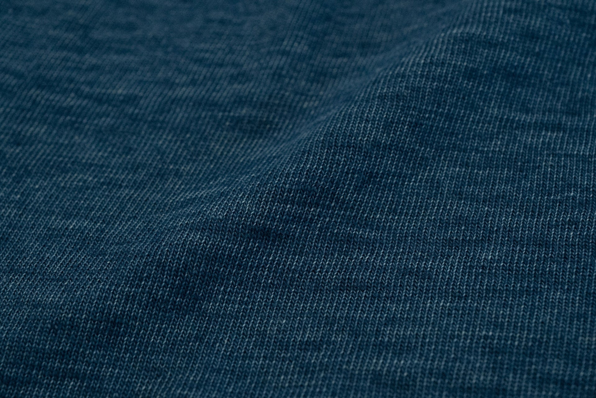 Pure Blue Japan 6.5oz "Signature" Indigo Dyed Henley Tee (Greencast Indigo)