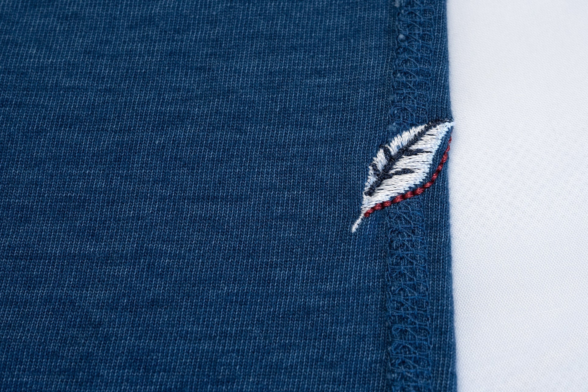 Pure Blue Japan 6.5oz "Signature" Indigo Dyed Henley Tee (Genuine Indigo)