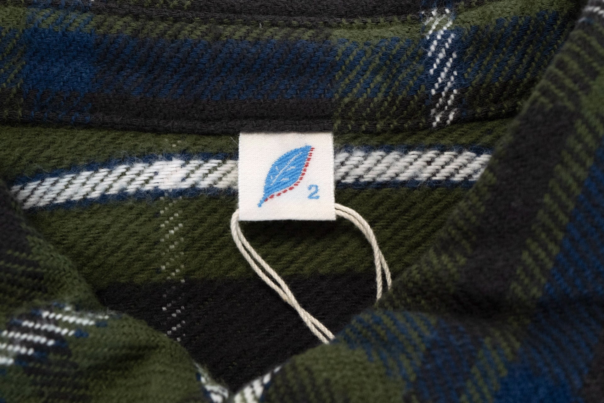 Pure Blue Japan 11oz Raised Flannel Early Workshirt (Olive)