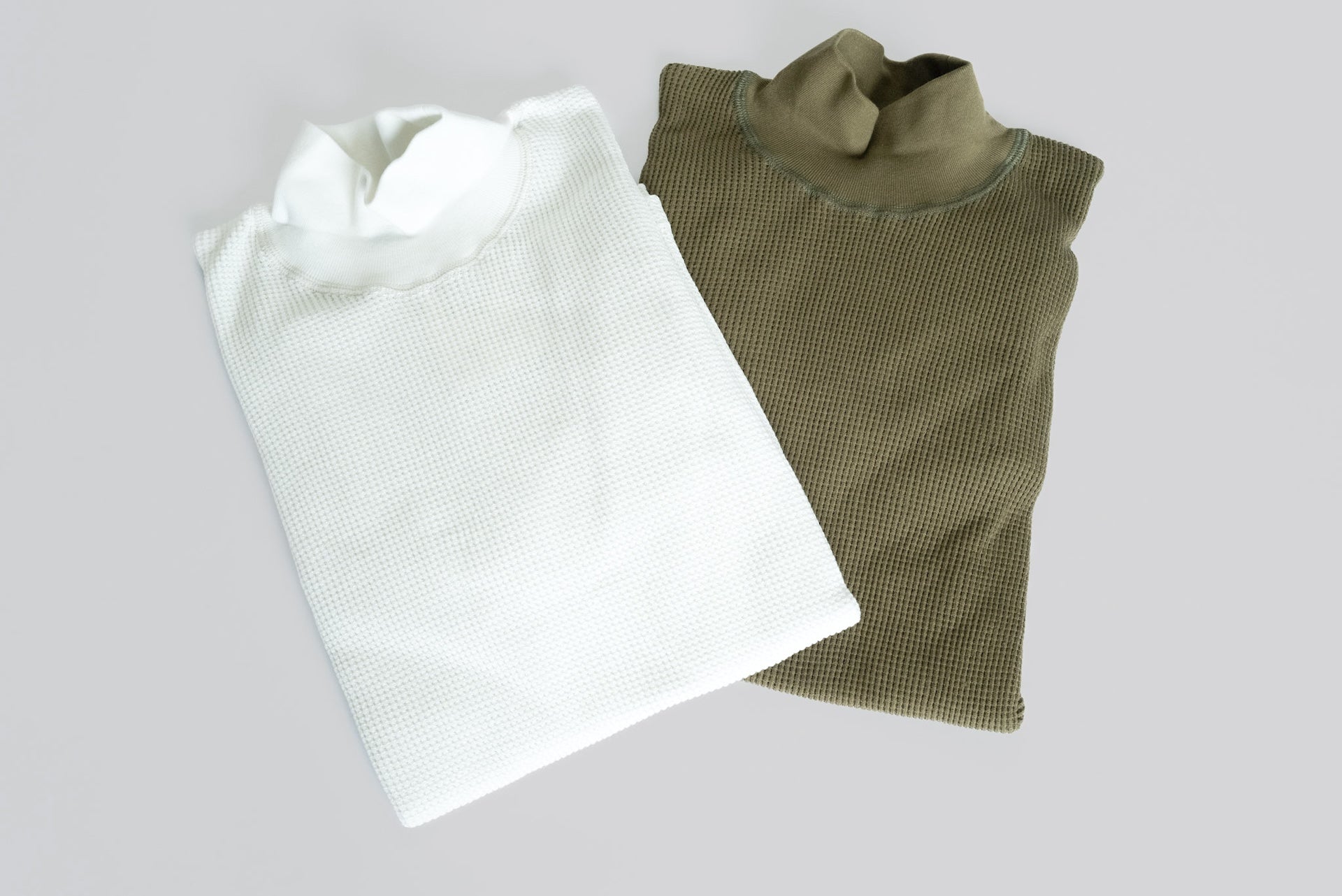 Freewheelers "Half Neck" Thermal Shirt (Olive)