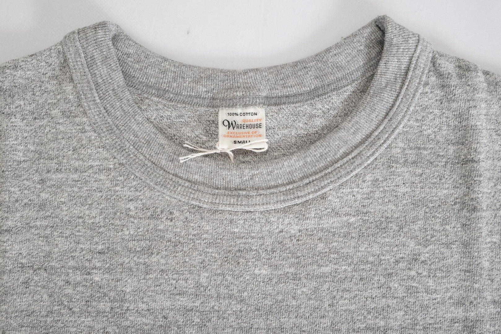Warehouse 5.5oz "Bamboo Textured" Plain Tee (Heather Grey)