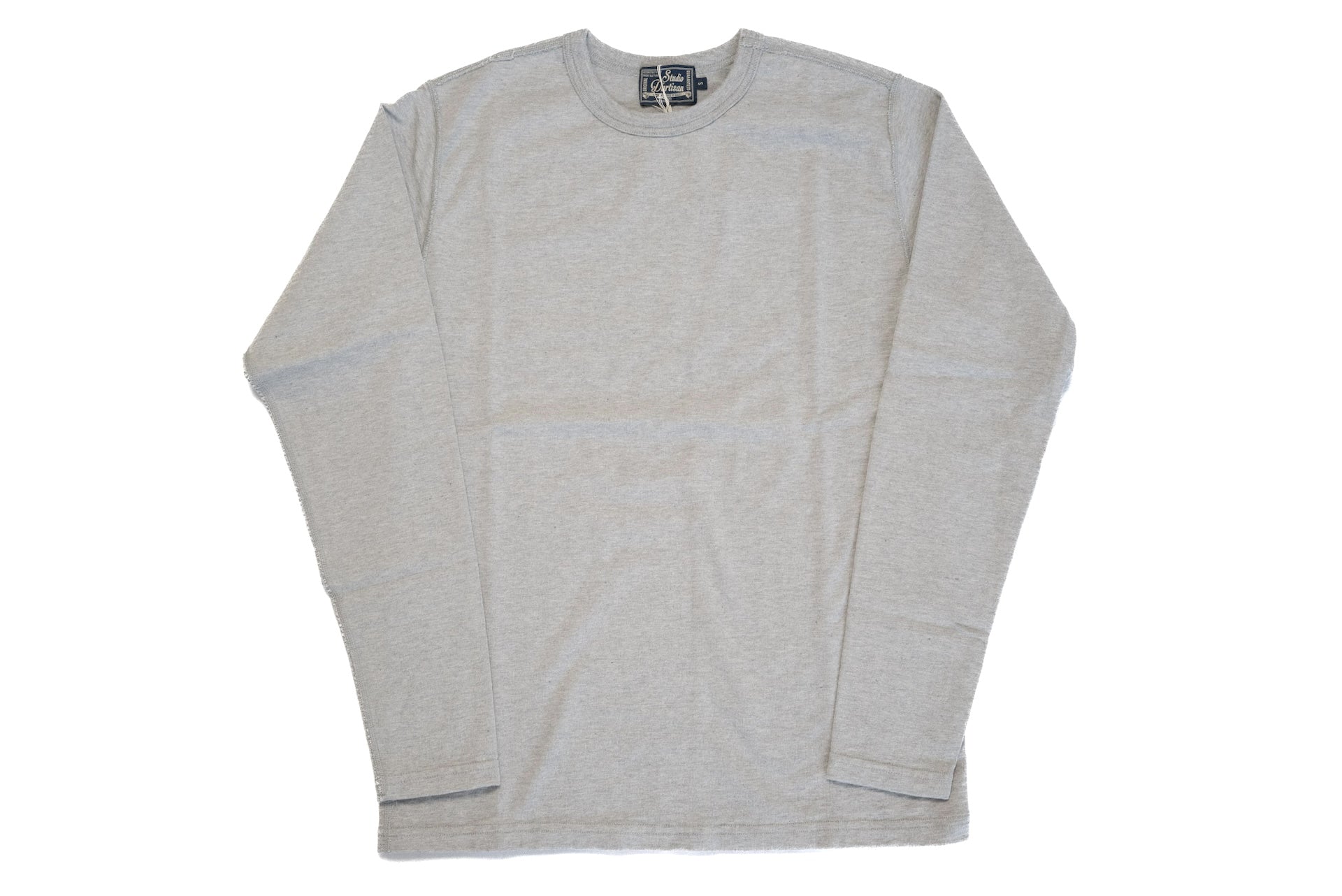 Studio D'Artisan X CORLECTION 7.5oz 'Suvin Gold' Ultimate Loopwheeled L/S Tee (Heather Grey)