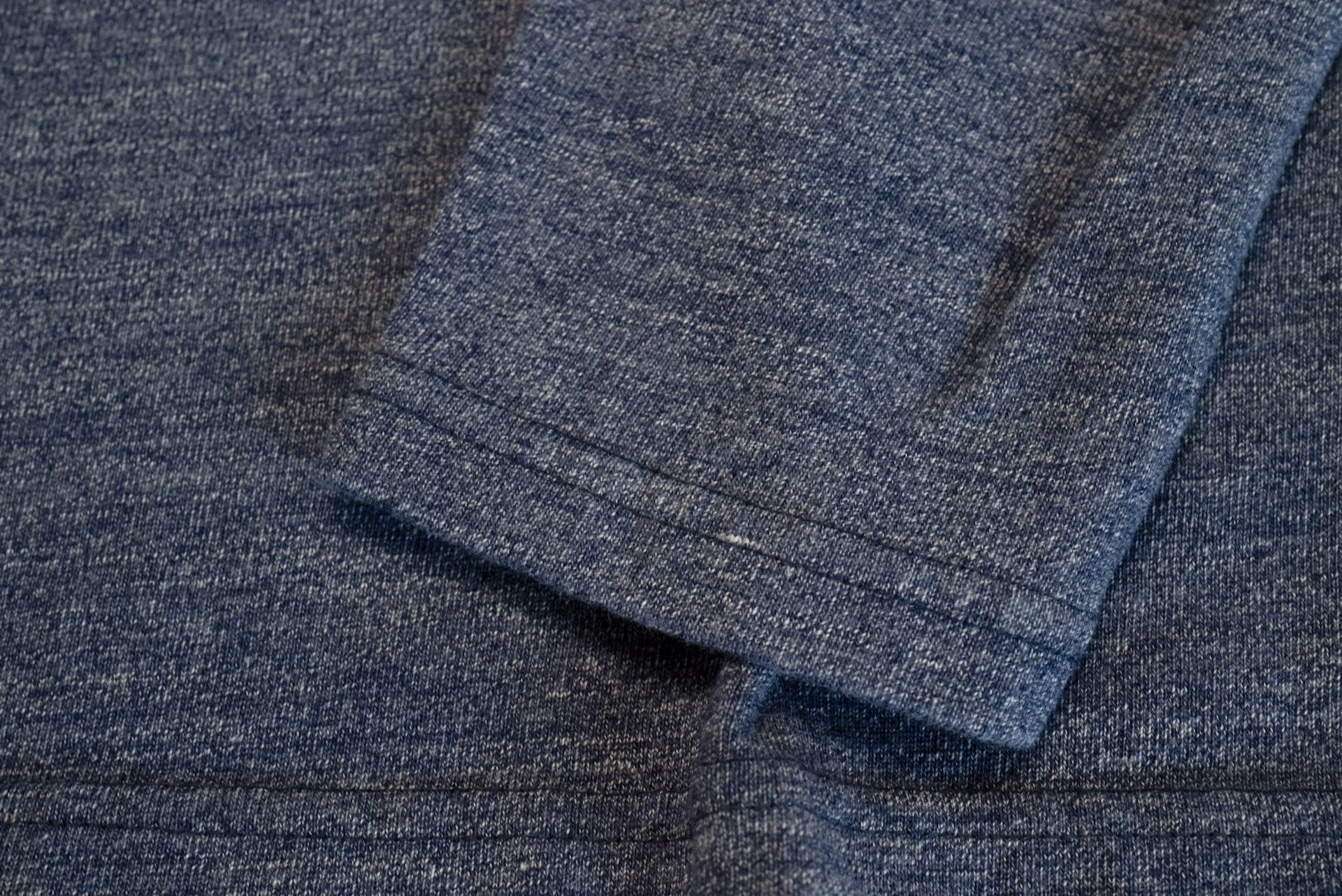 Studio D'Artisan X CORLECTION 7.5oz 'Suvin Gold' Ultimate Loopwheeled L/S Tee (Heather Navy)