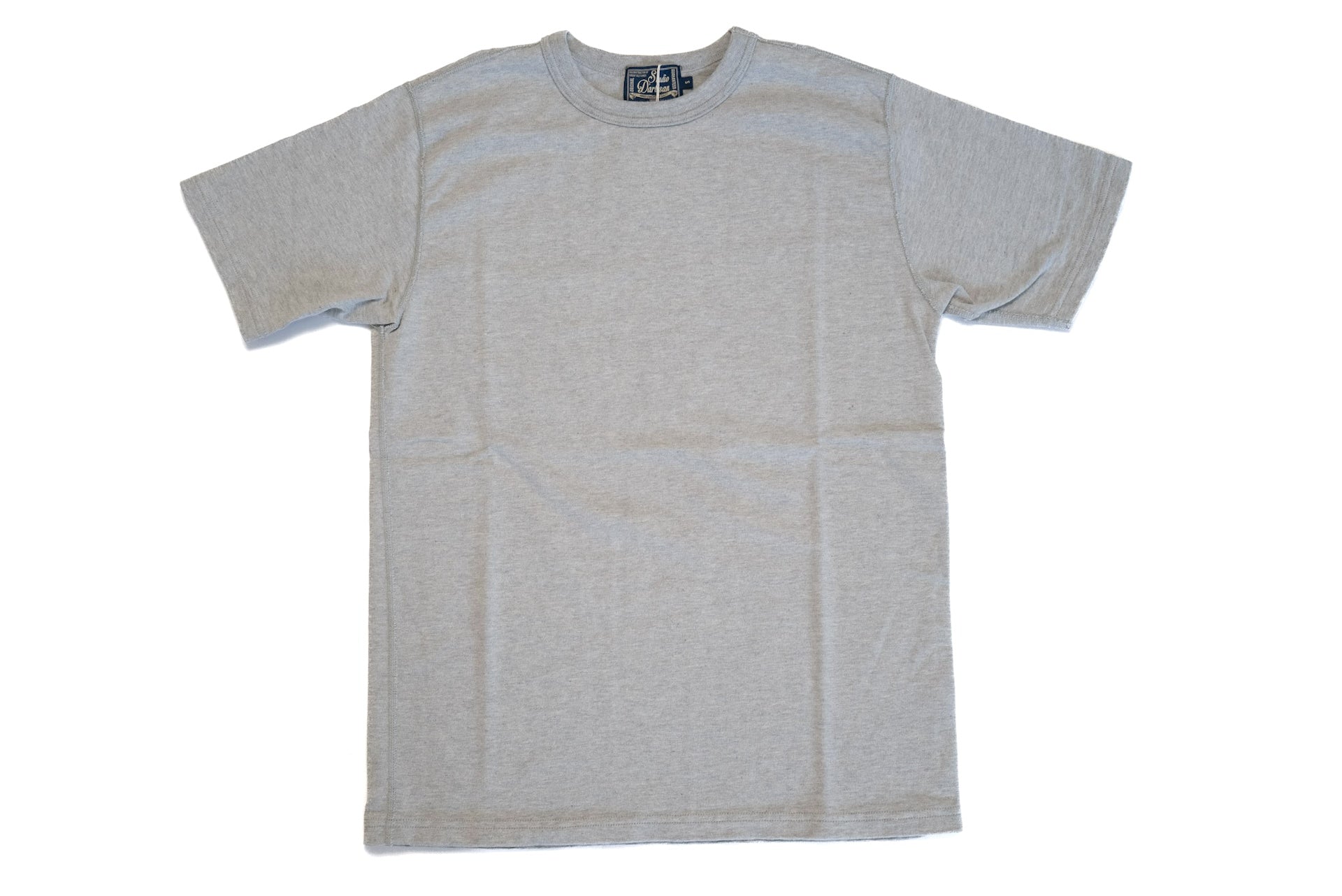 Studio D'Artisan X CORLECTION 7.5oz 'Suvin Gold' Ultimate Loopwheeled Plain Tee (Heather Grey)
