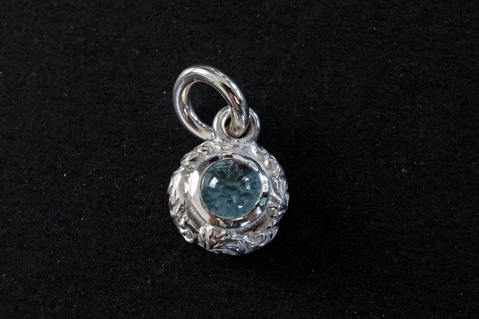 Legend Mini "Flora" Pendant With Blue Topaz (P-168-BT)