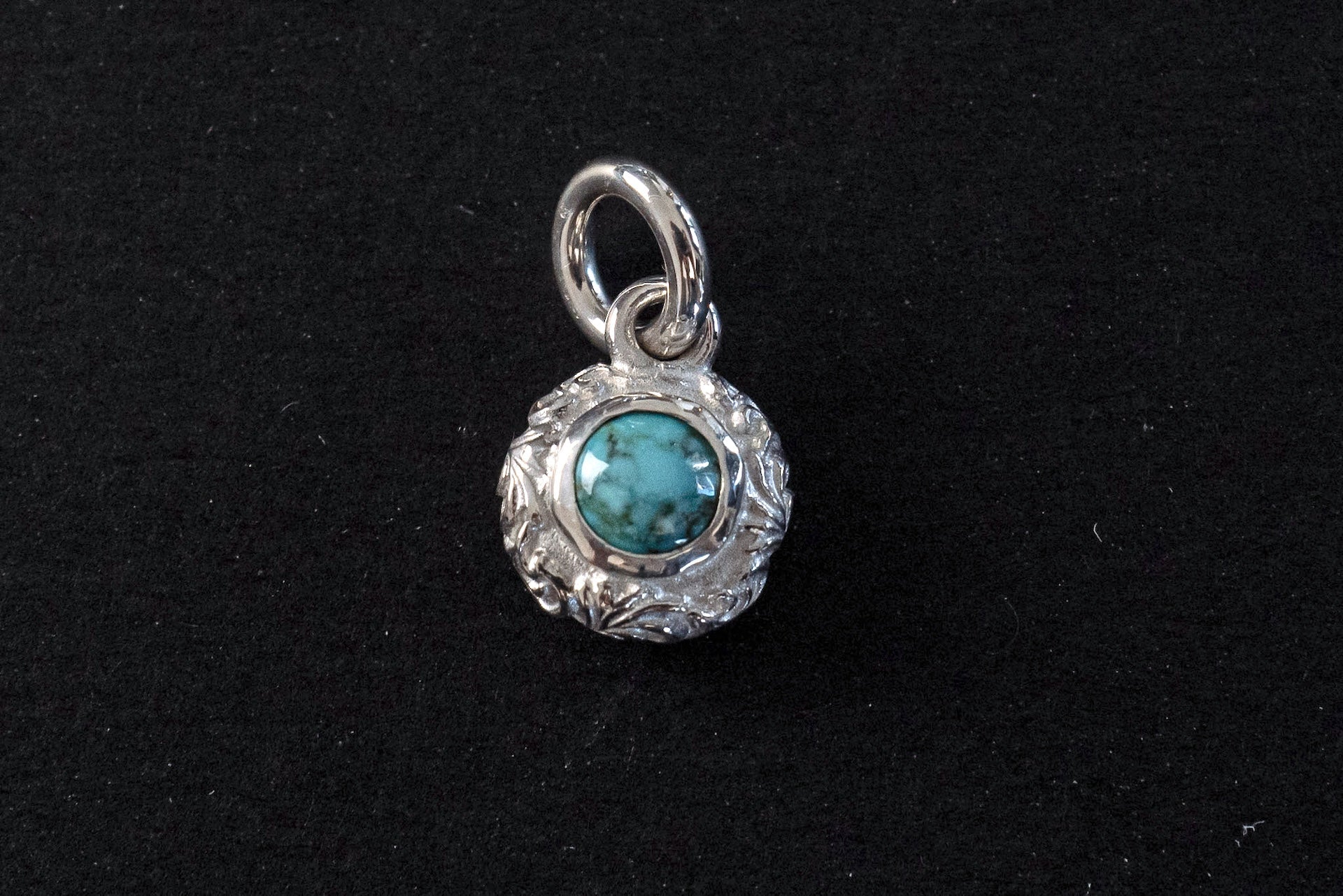 Legend Mini "Flora" Pendant With Turquoise (P-168-TQ)